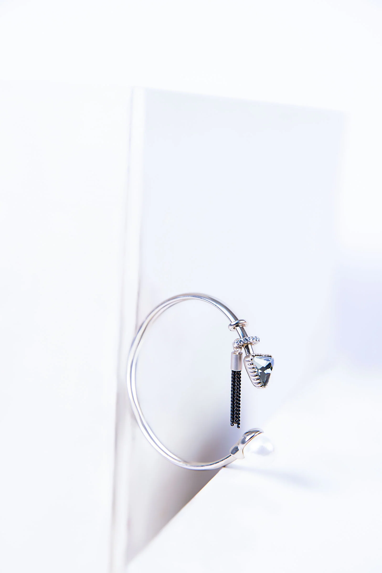 Tassel Open Cuff Bracelet - Image 2