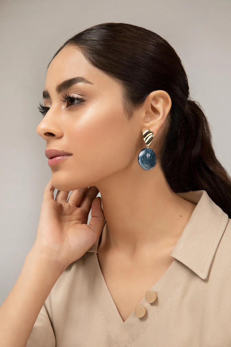 Earrings Blue AER-W21-032 - Image 2
