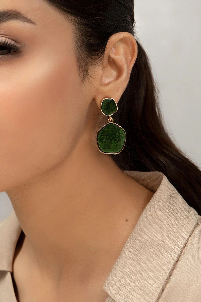 Earrings Green AER-W21-074 - Image 2