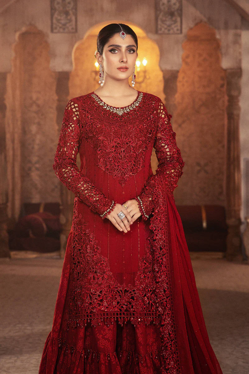 Unstitched MBROIDERED - Ruby Red (BD-2305) - Image 2
