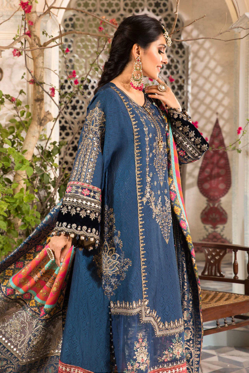 Unstitched MBROIDERED - Midnight Blue (BD-2407) - Image 4