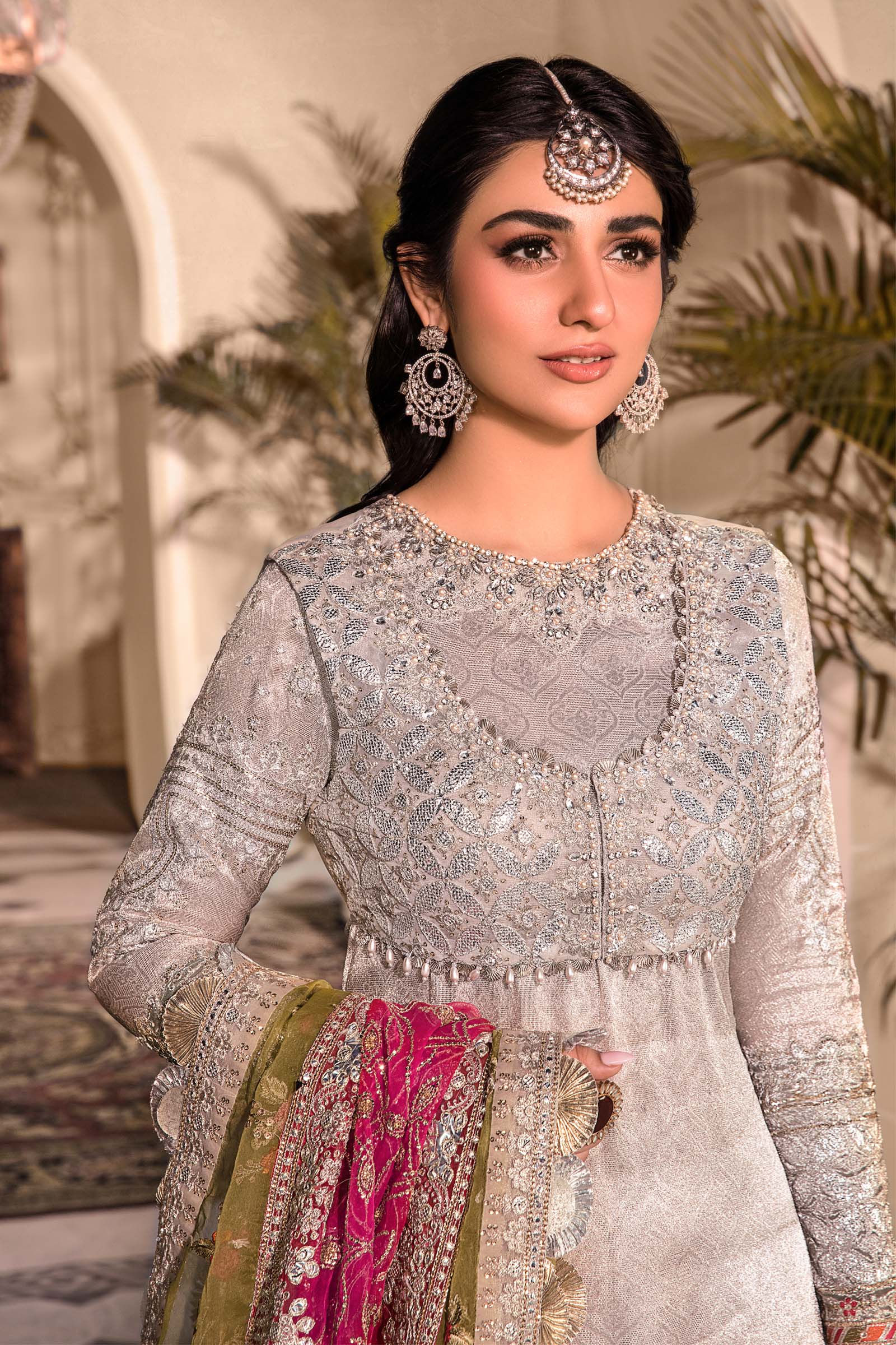 Unstitched MBROIDERED - Silver BD-2601 - Image 4