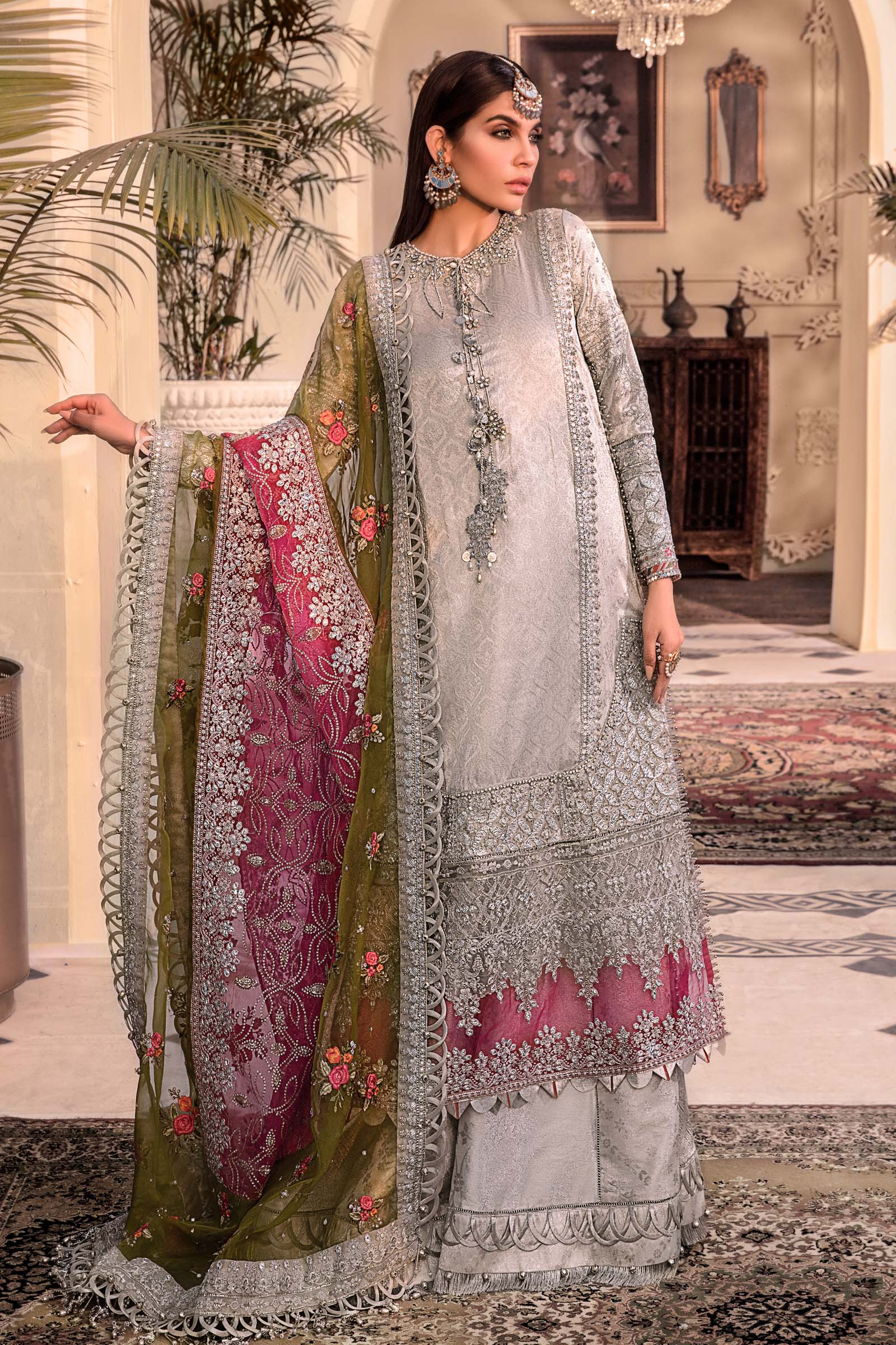 Unstitched MBROIDERED - Silver BD-2601 - Image 5