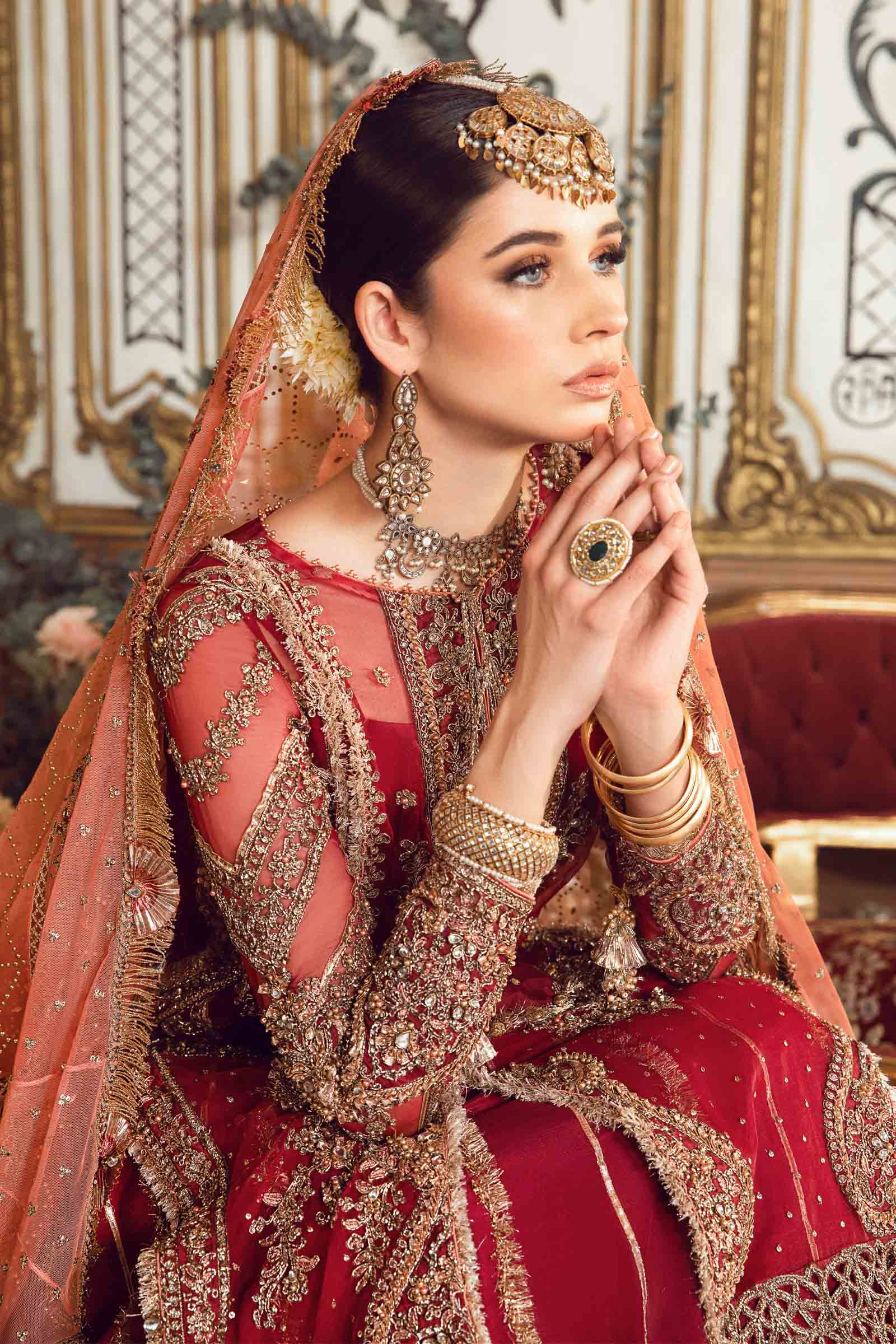 Unstitched Mbroidered | Maroon BD-2708 - Image 4