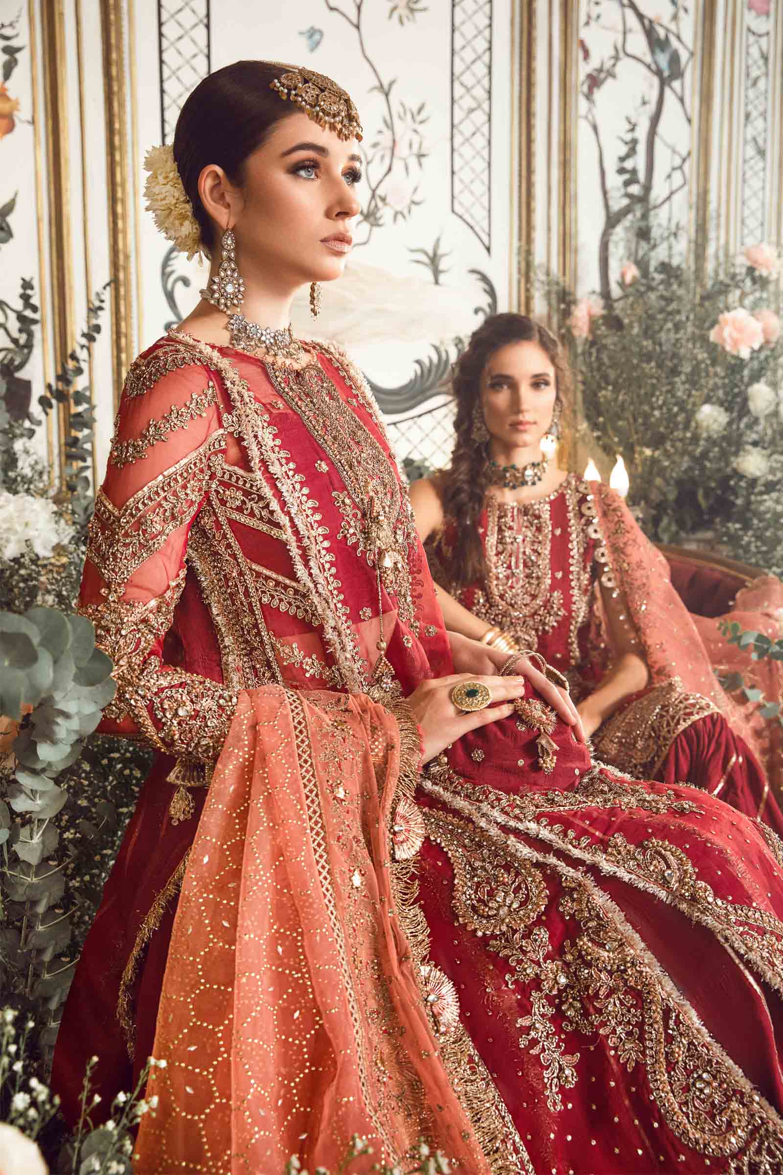 Unstitched Mbroidered | Maroon BD-2708 - Image 9