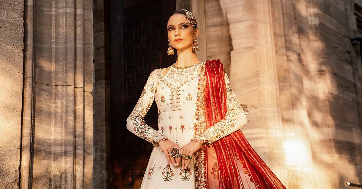 Unstitched Embroidered Cotton Satin Suit | CST-801 - Image 7