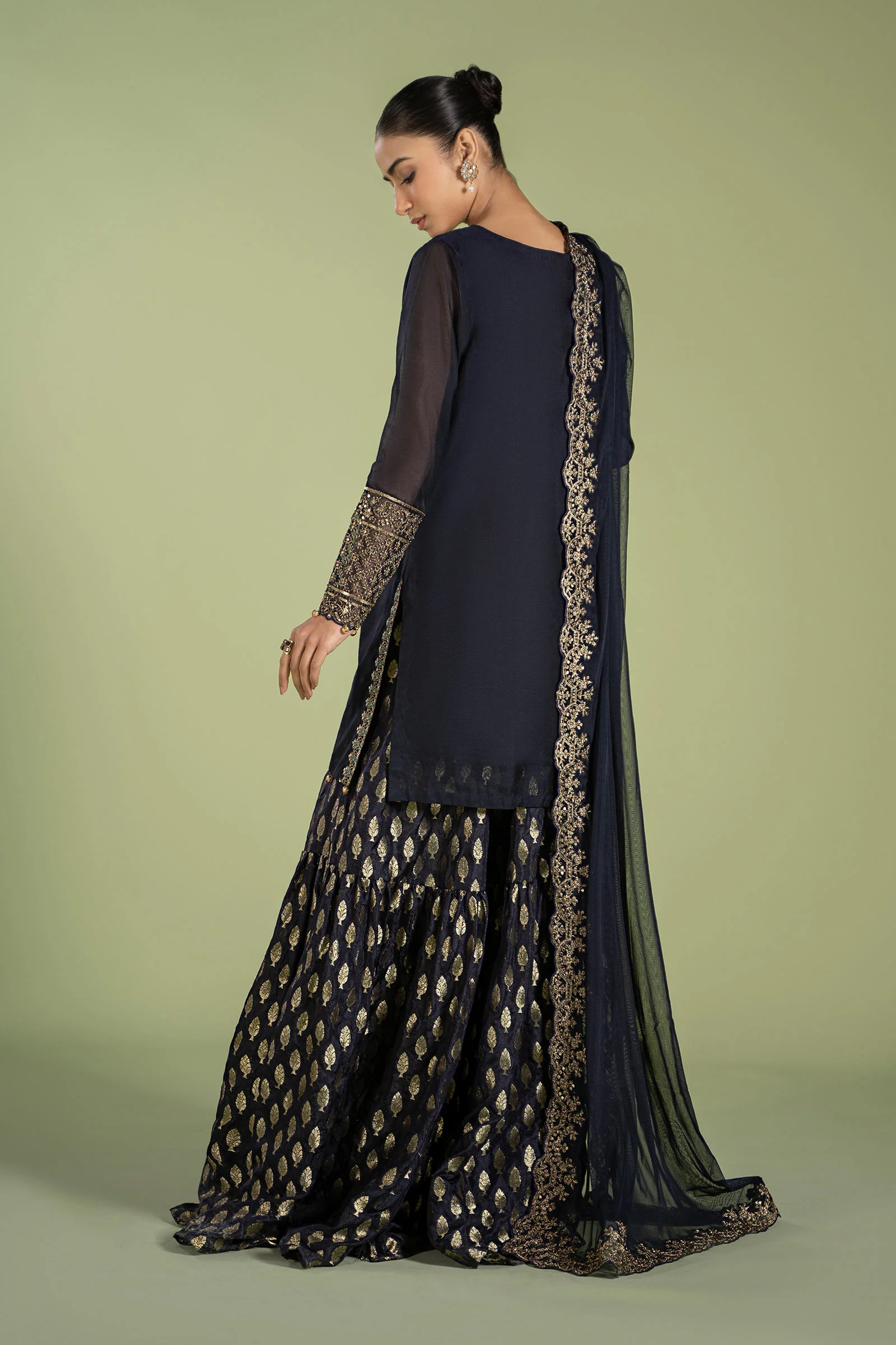 3 Piece Dyed Paper Cotton Suit - Image 9