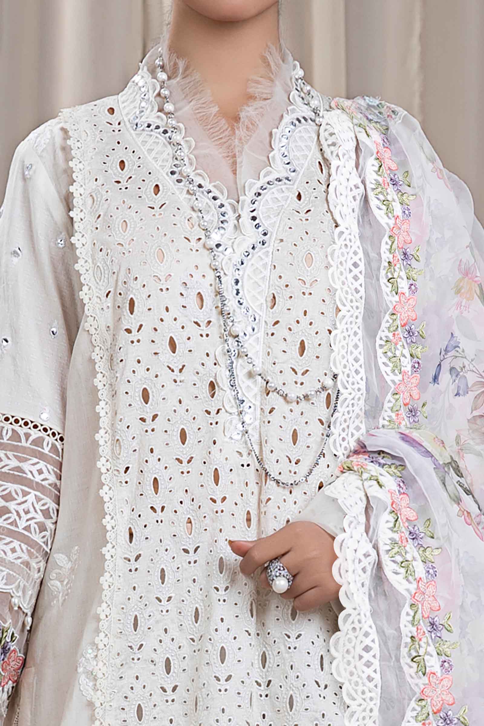 3 Piece Embroidered Dobby Suit - Image 3