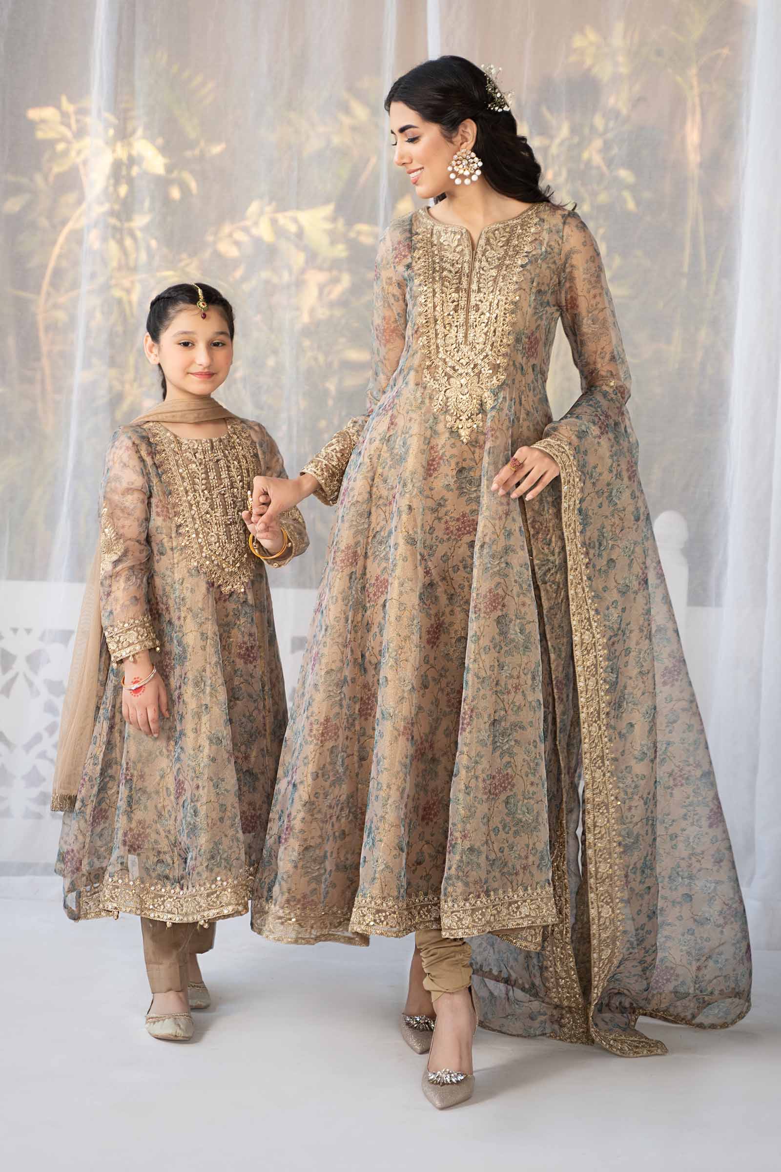 3 Piece Printed Organza Masoori Net Suit - Image 2