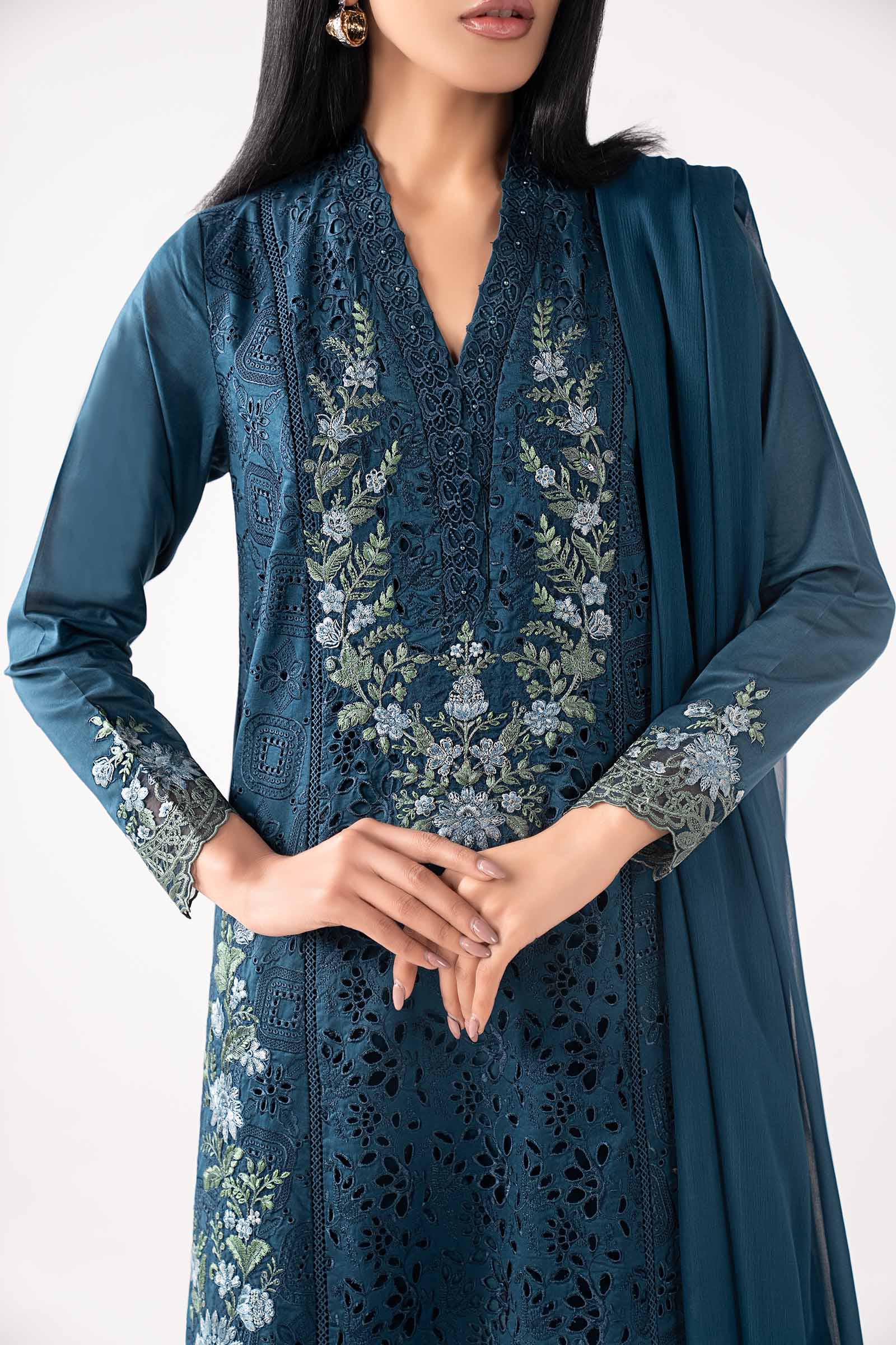 3 Piece Embroidered Lawn Suit - Image 3
