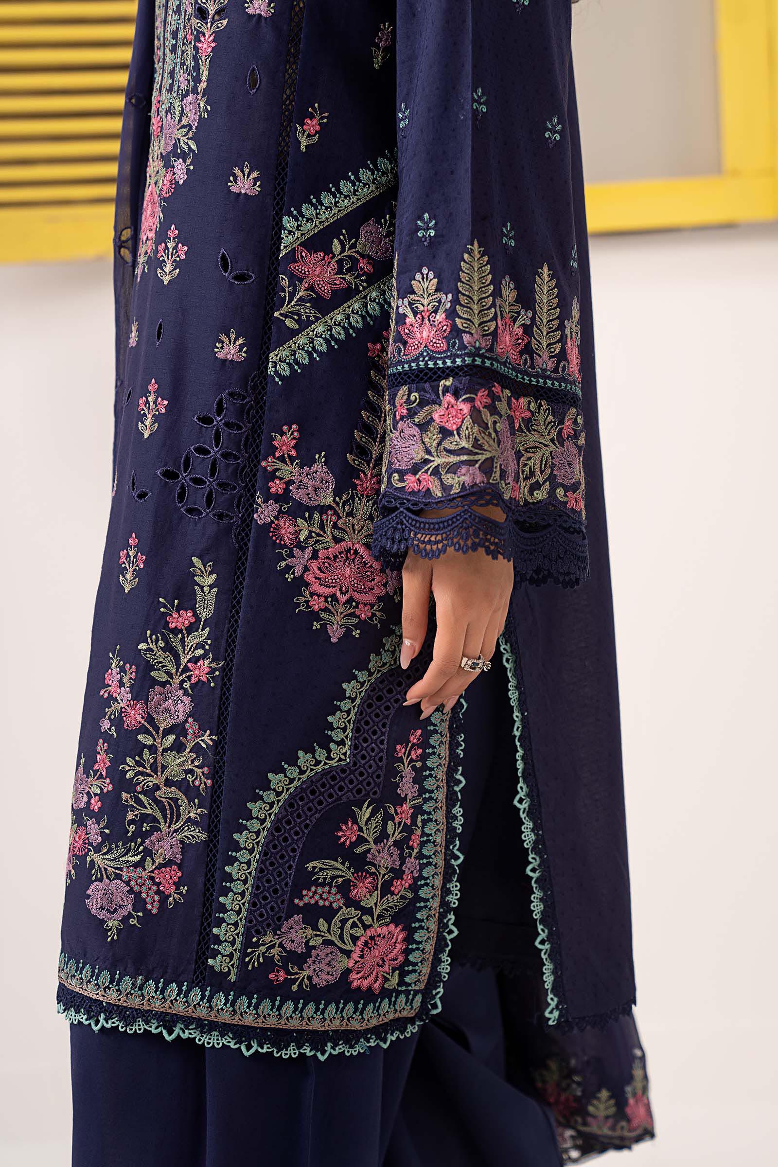 3 Piece Embroidered Dobby Lawn Suit - Image 4