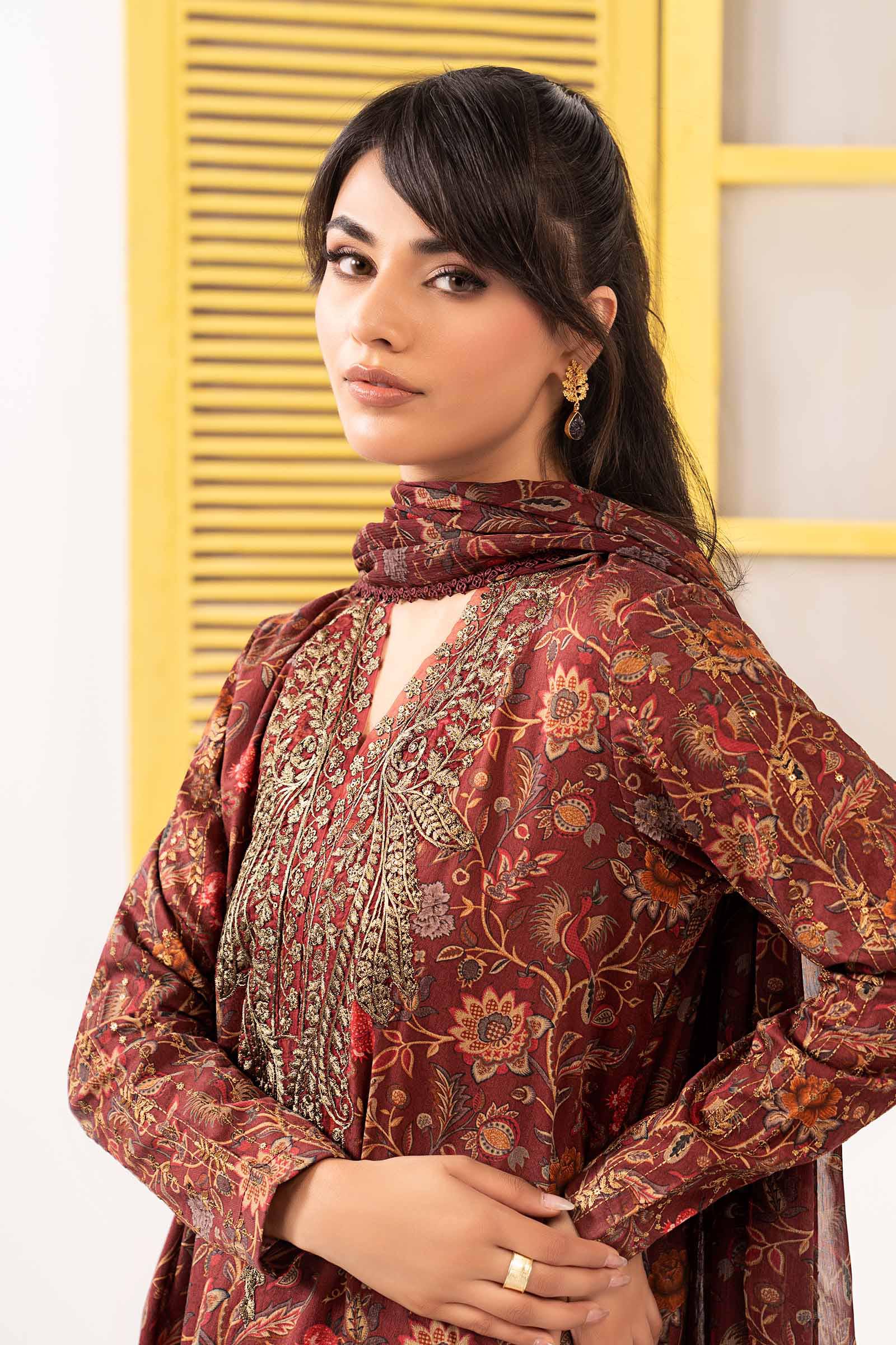 3 Piece Embroidered Dobby Lawn Suit - Image 6