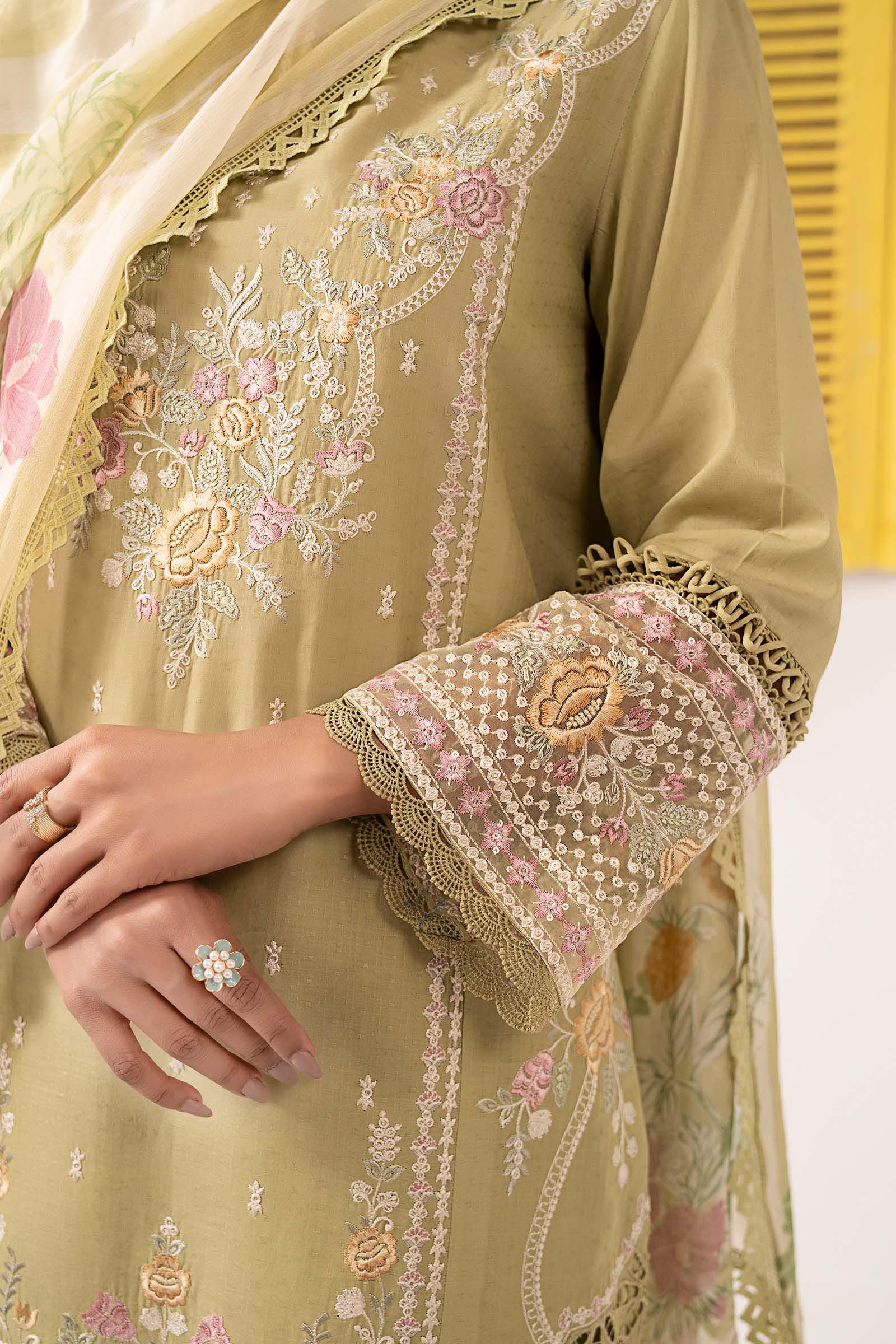 3 Piece Embroidered Dobby Lawn Suit - Image 6