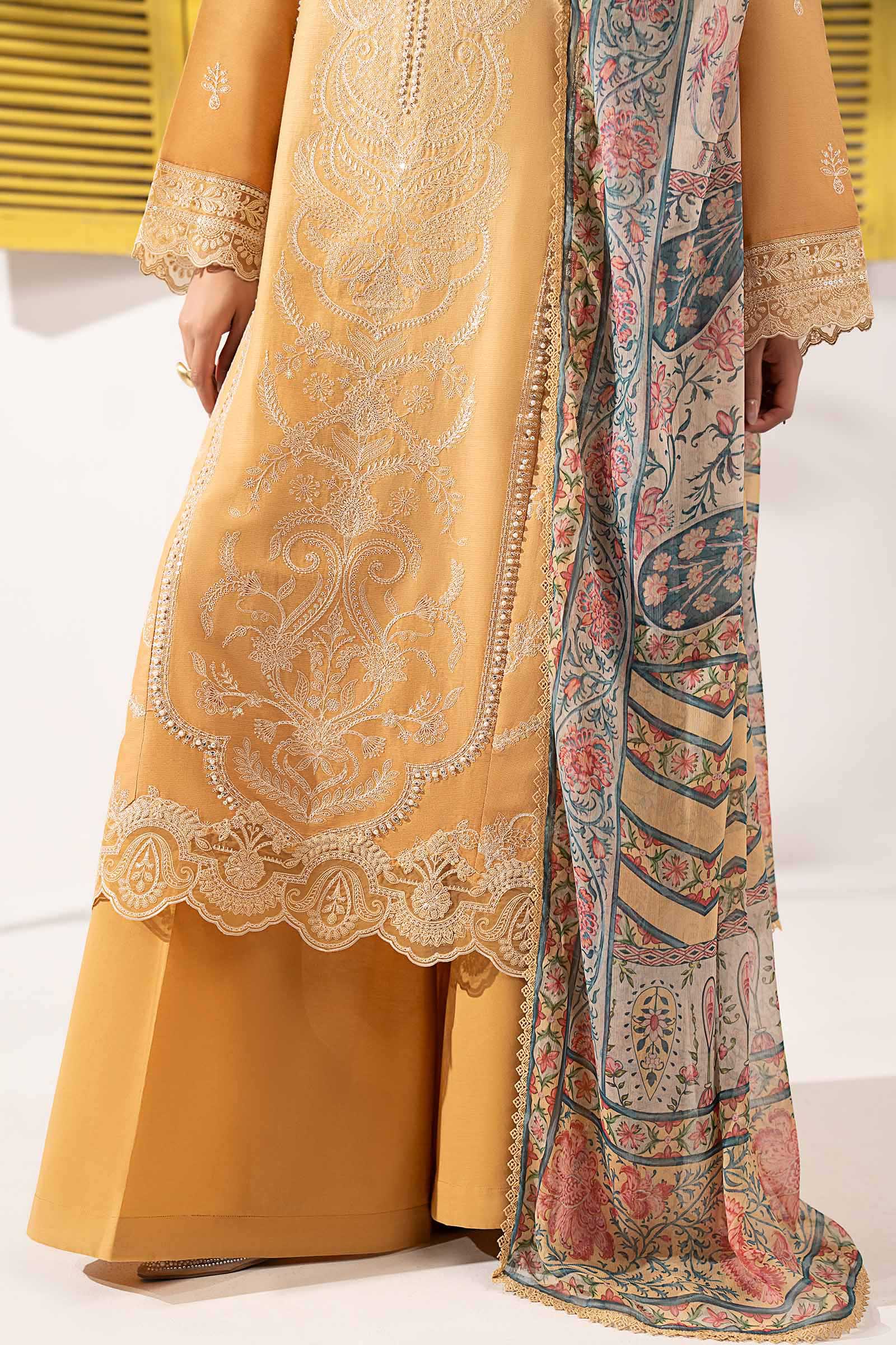 3 Piece Embroidered Dobby Lawn Suit - Image 5
