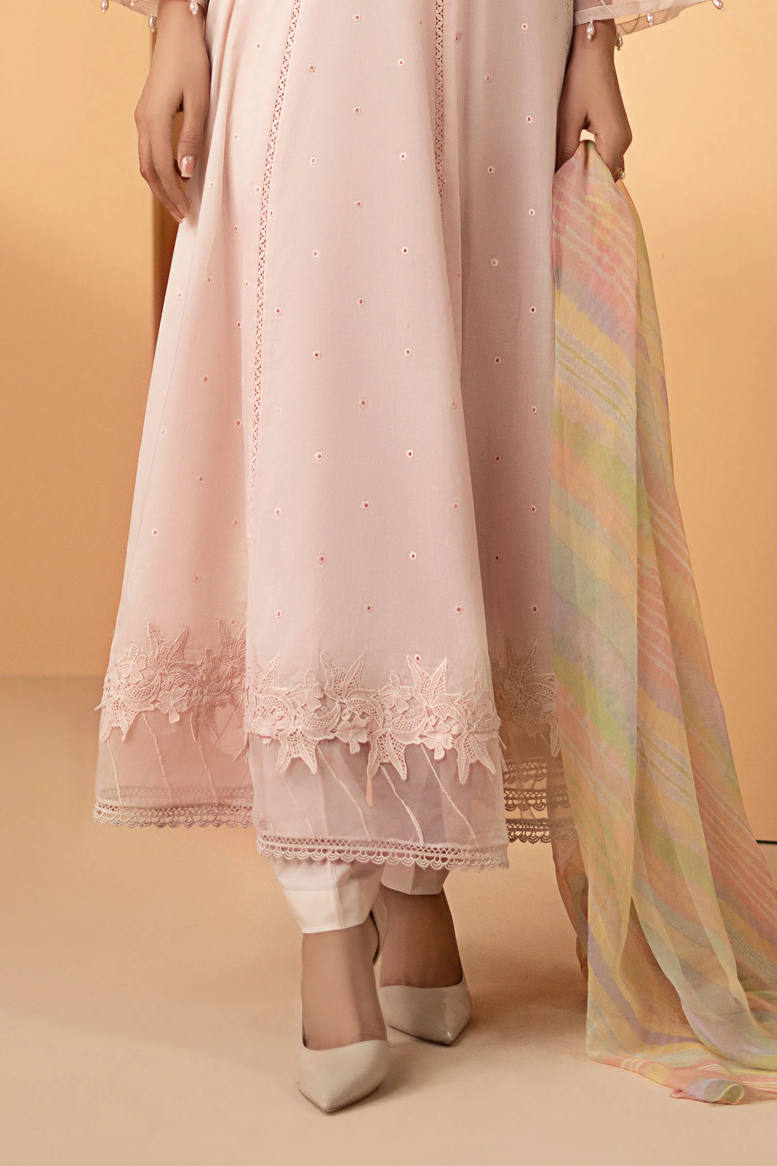 3 Piece Embroidered Dobby Lawn Suit - Image 5