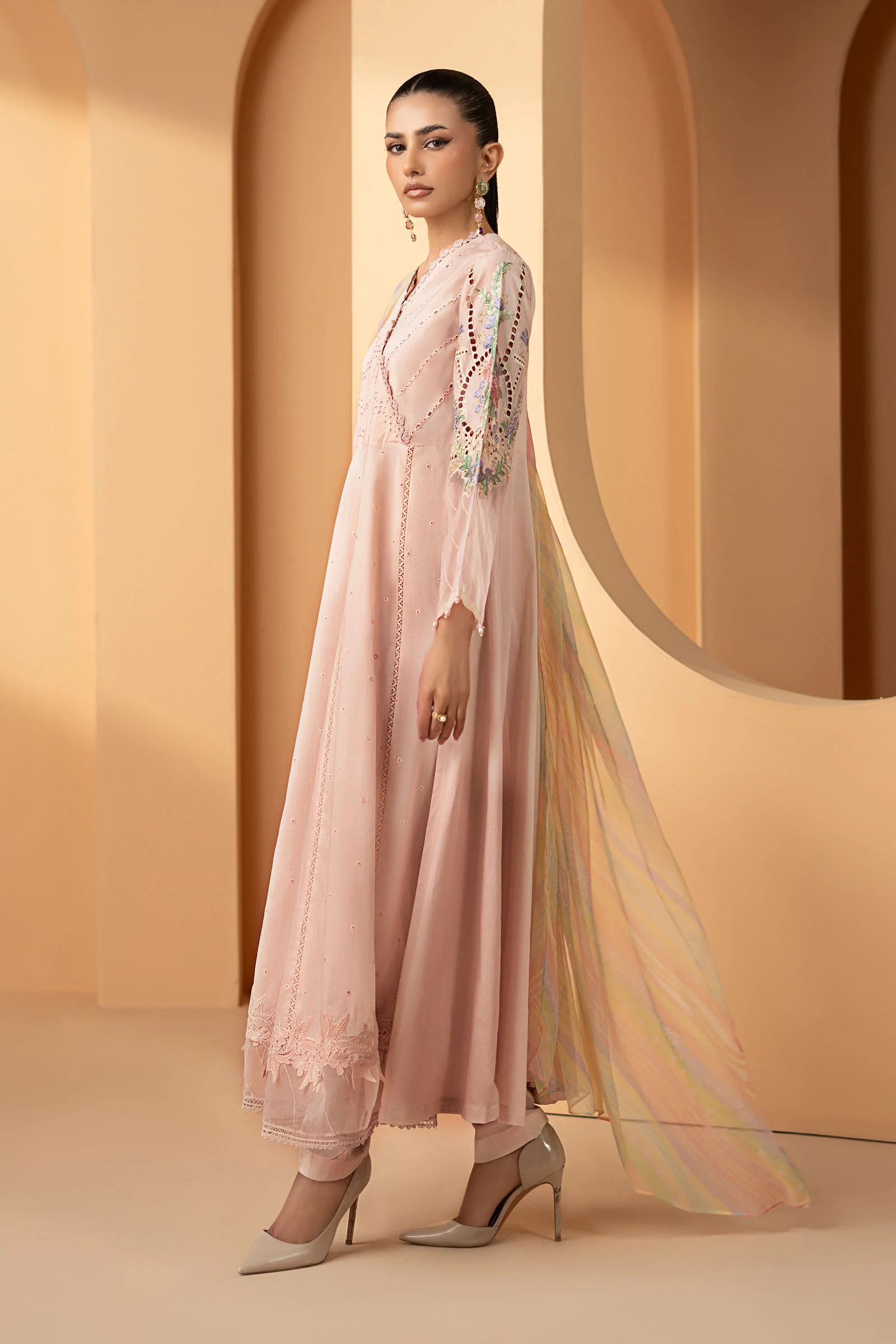 3 Piece Embroidered Dobby Lawn Suit - Image 6