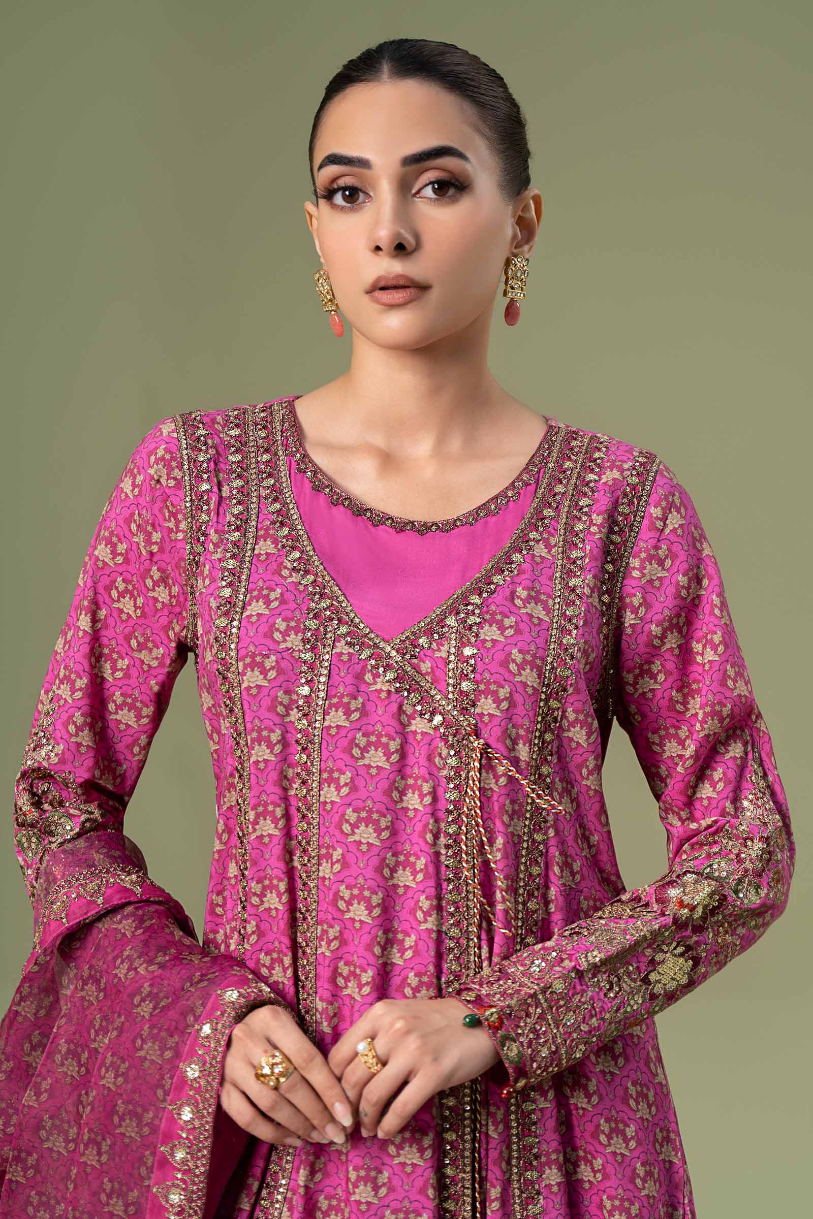 3 Piece Embroidered Linen Suit - Image 4