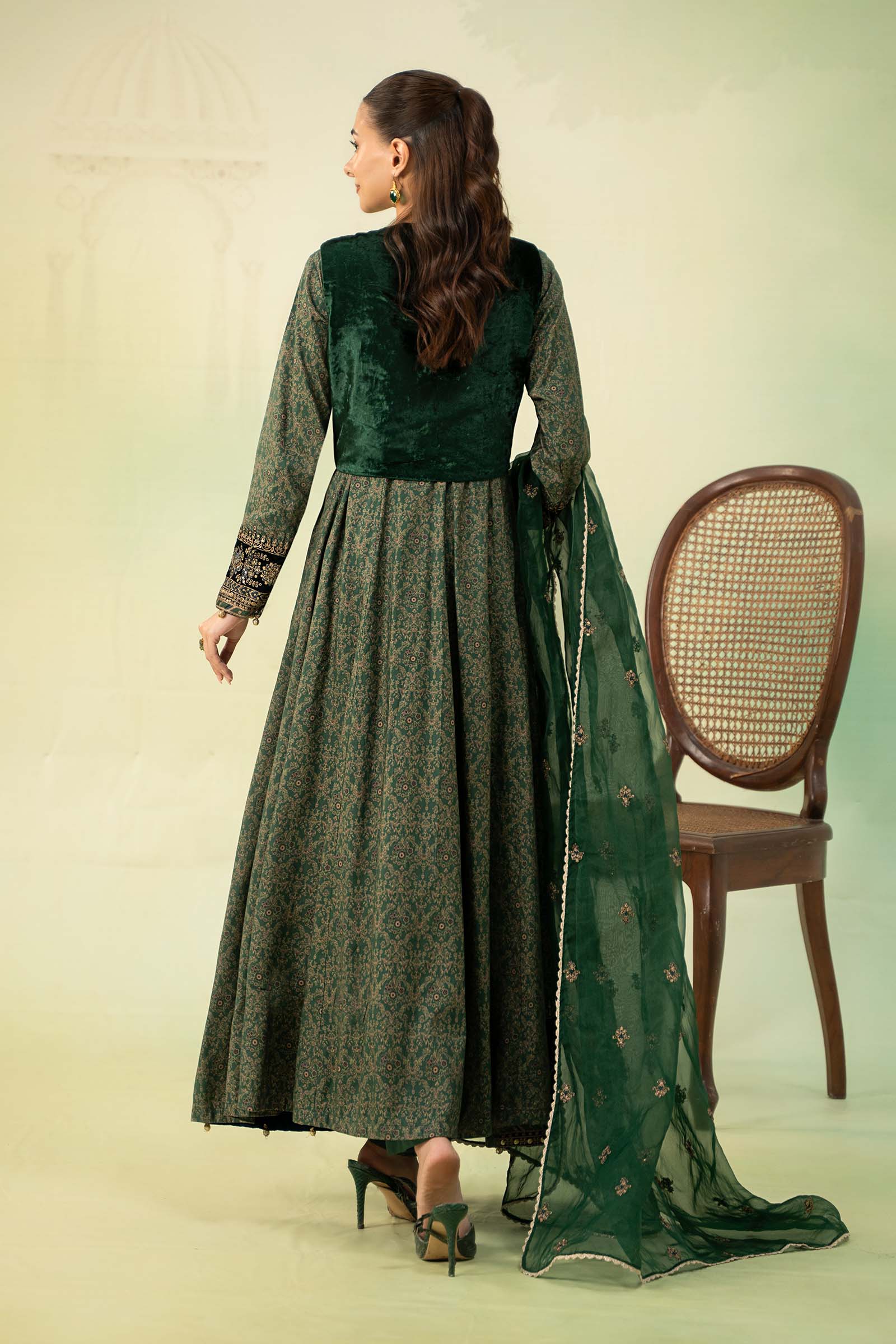 3 Piece Printed Linen Suit - Image 6
