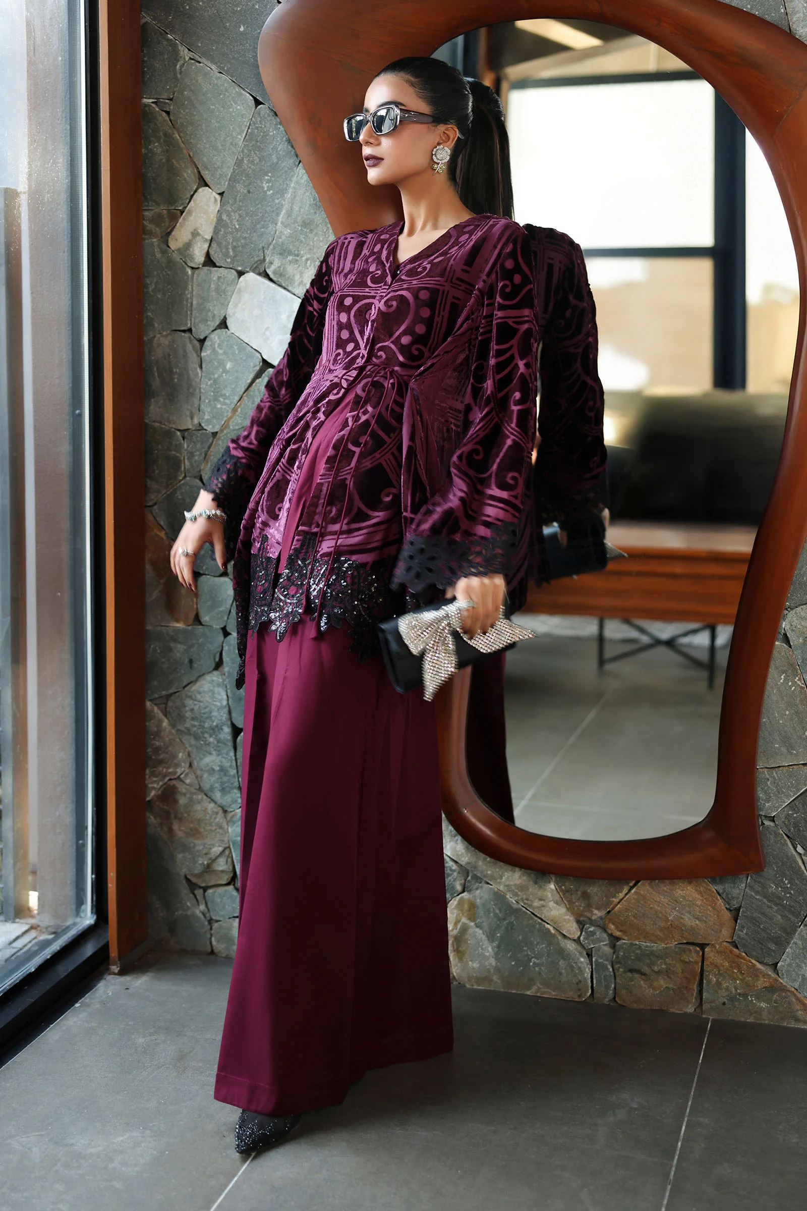 3 Piece Embroidered Palachi Suit - Image 5