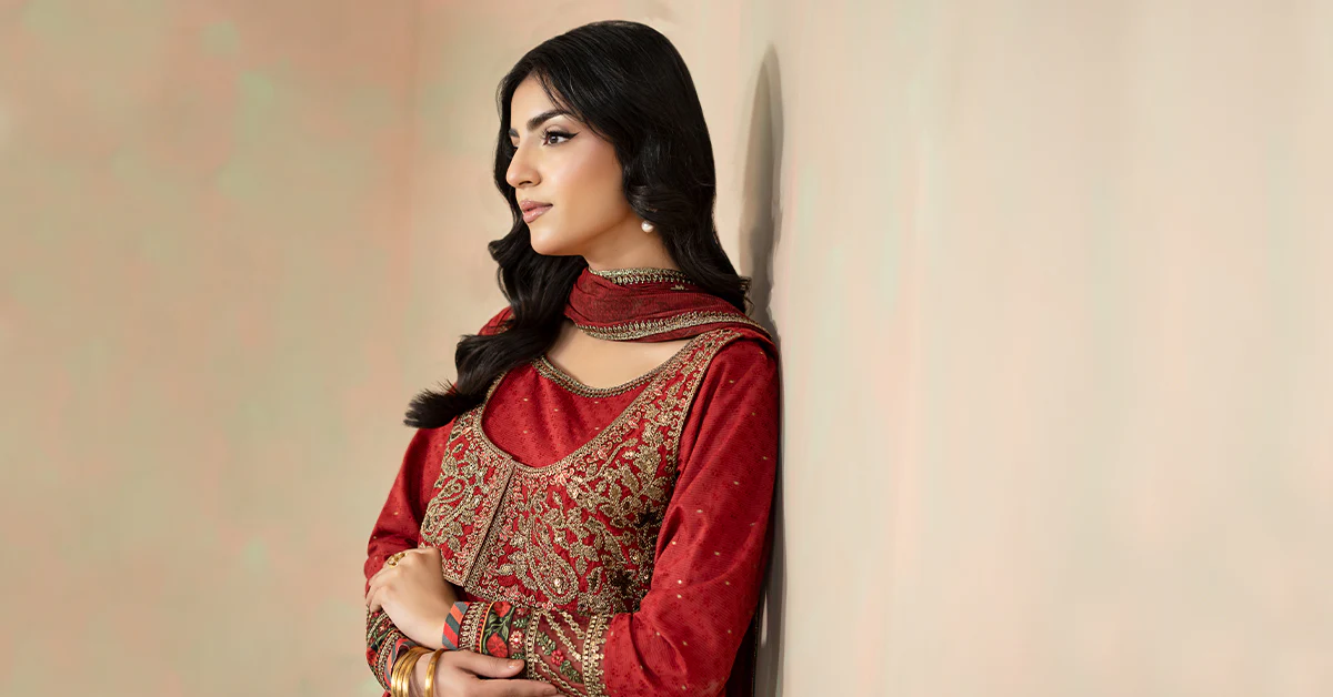 3 Piece Embroidered Filament Viscose Suit - Image 8