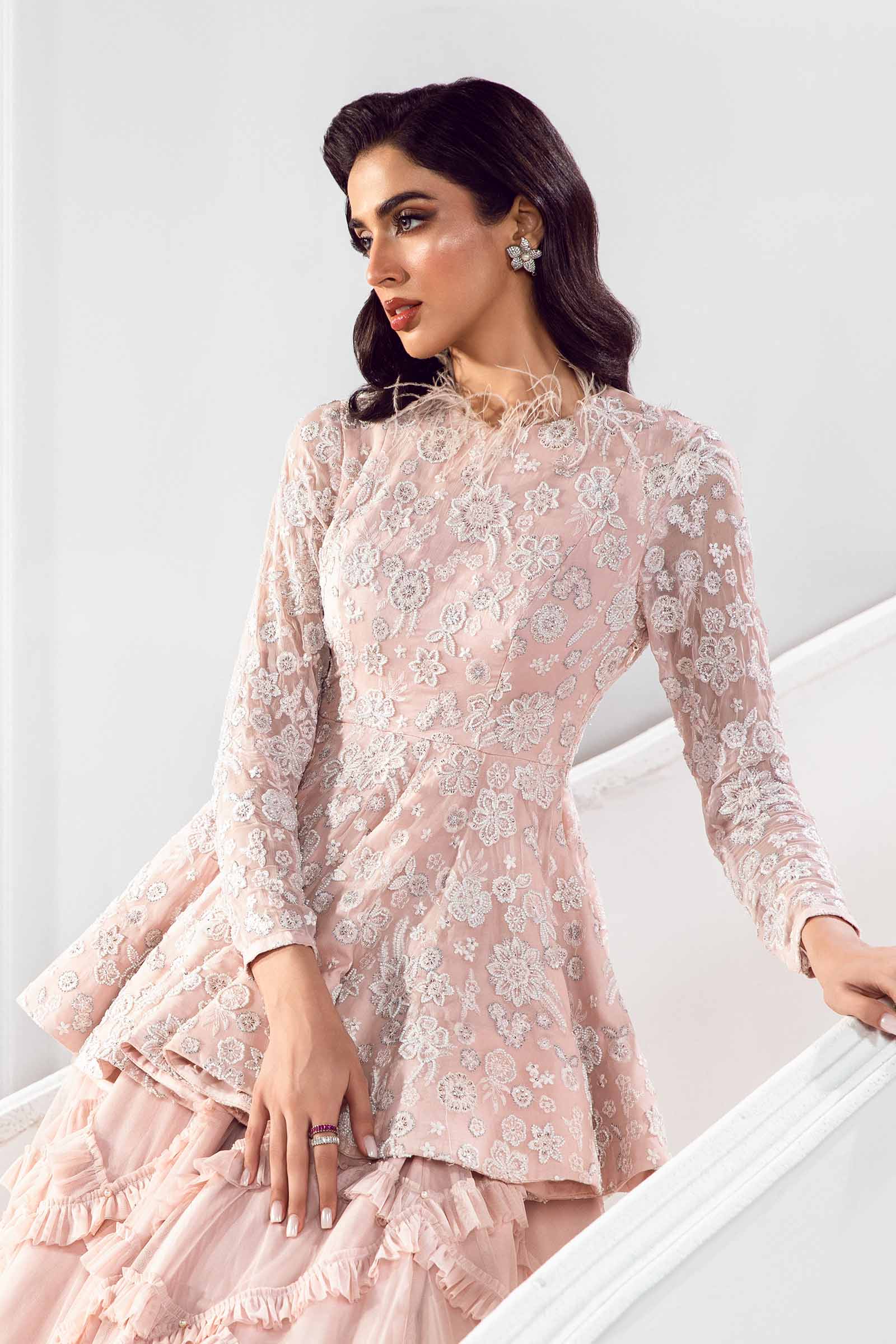 Embroidered Chiffon Fabric (3Pcs) | LF-721 - Image 2