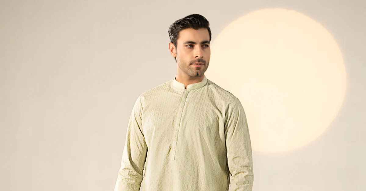 Embroidered Cotton Kurta - Image 7