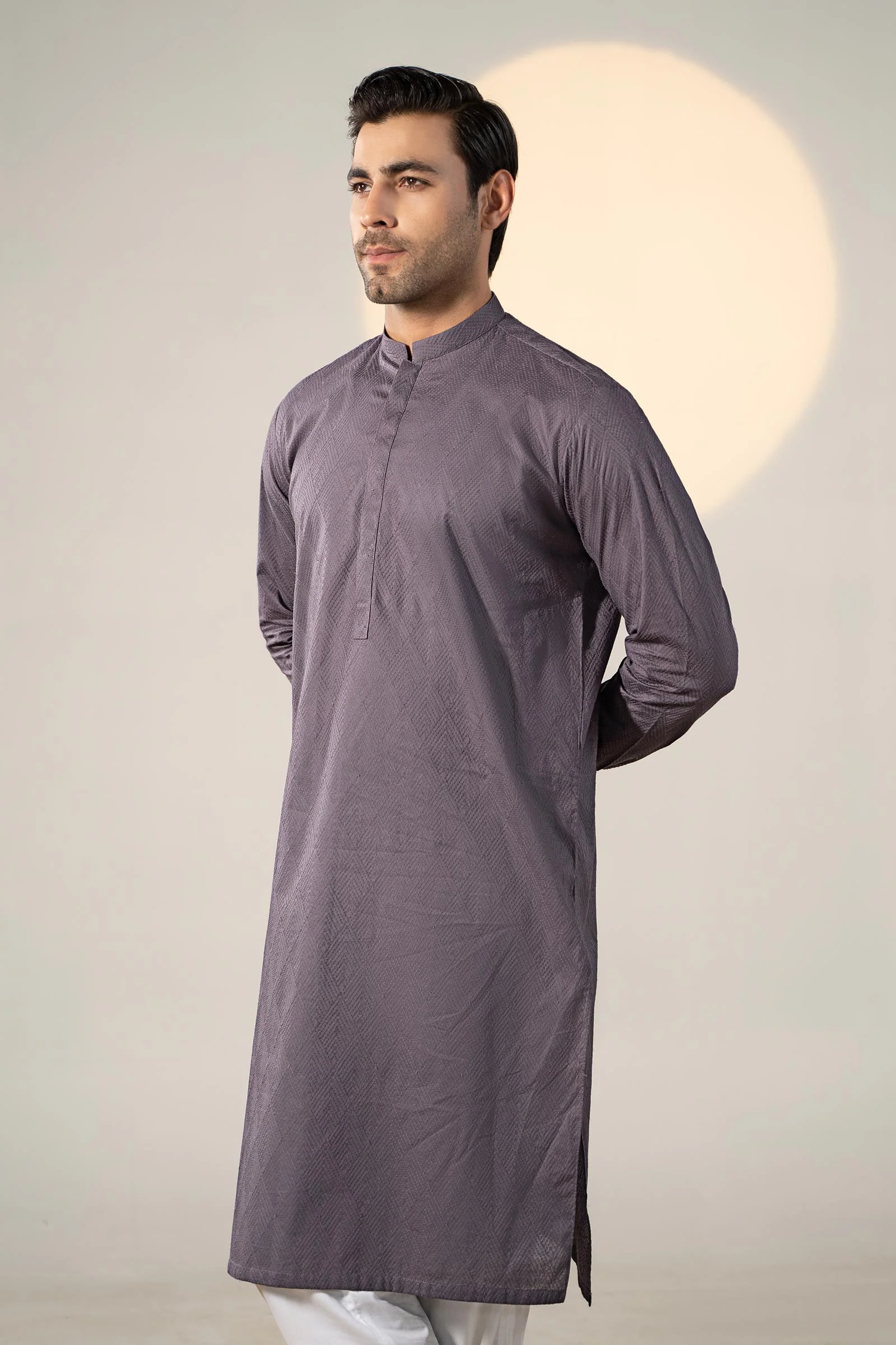 Embroidered Cotton Kurta - Image 2