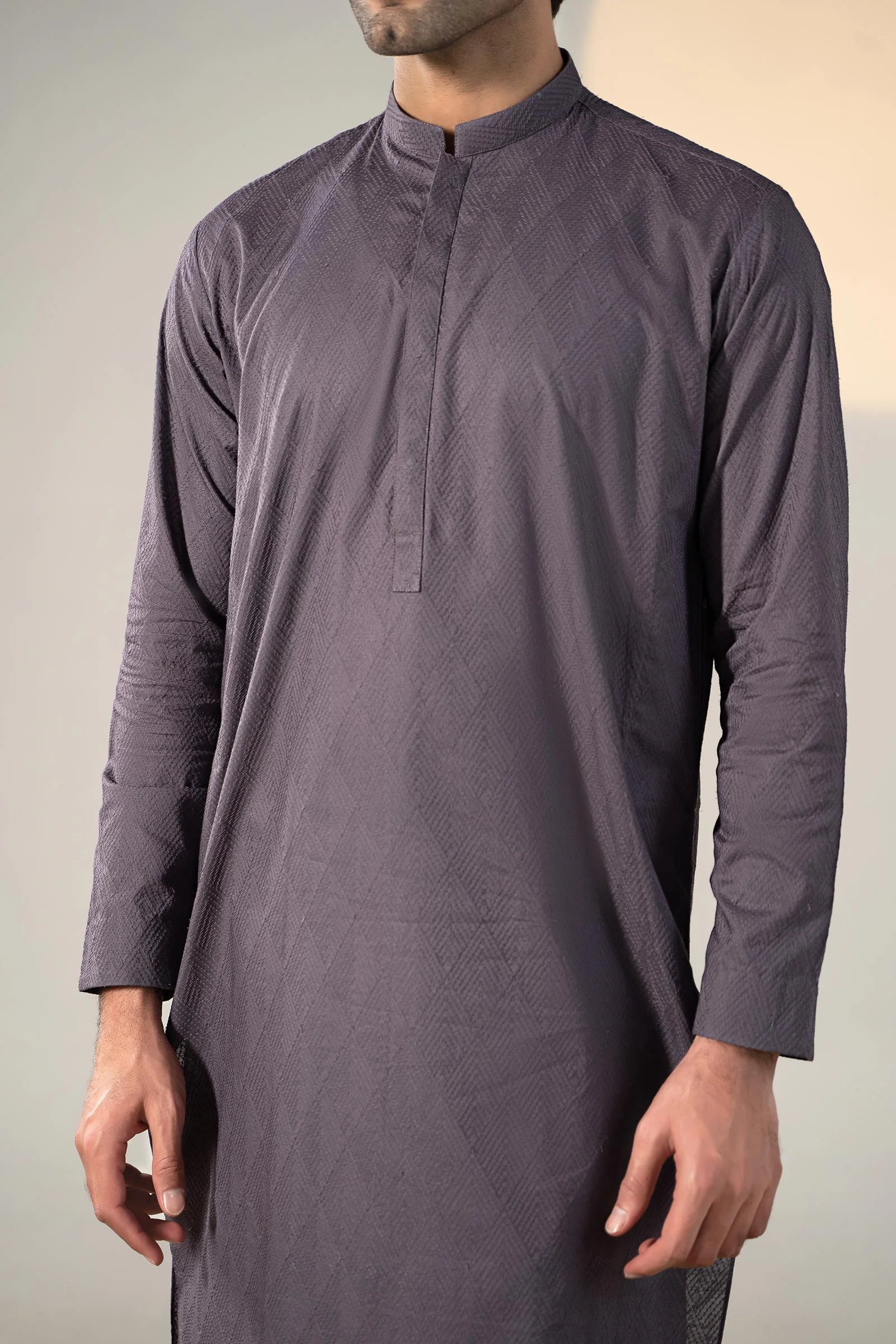 Embroidered Cotton Kurta - Image 4