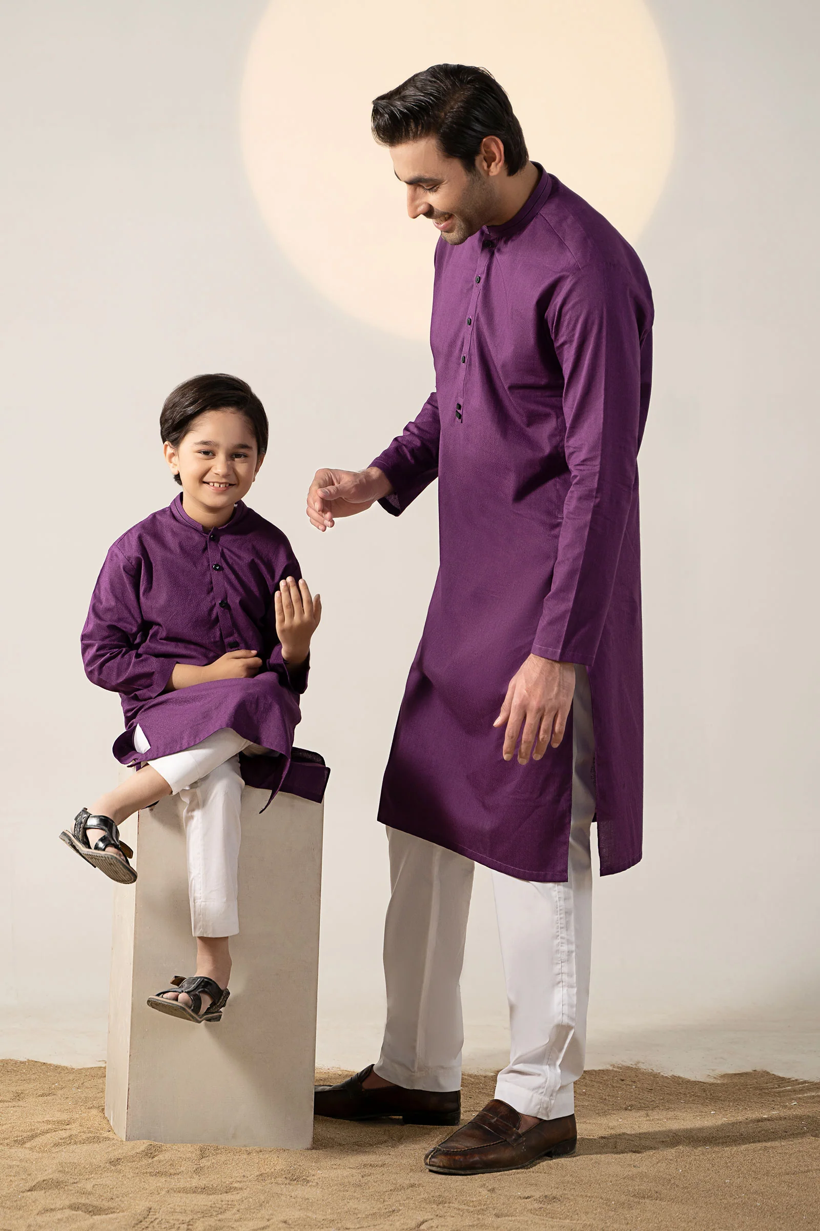 Self Dobby Kurta - Image 2