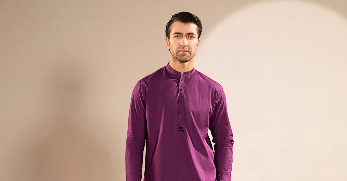 Self Dobby Kurta - Image 5
