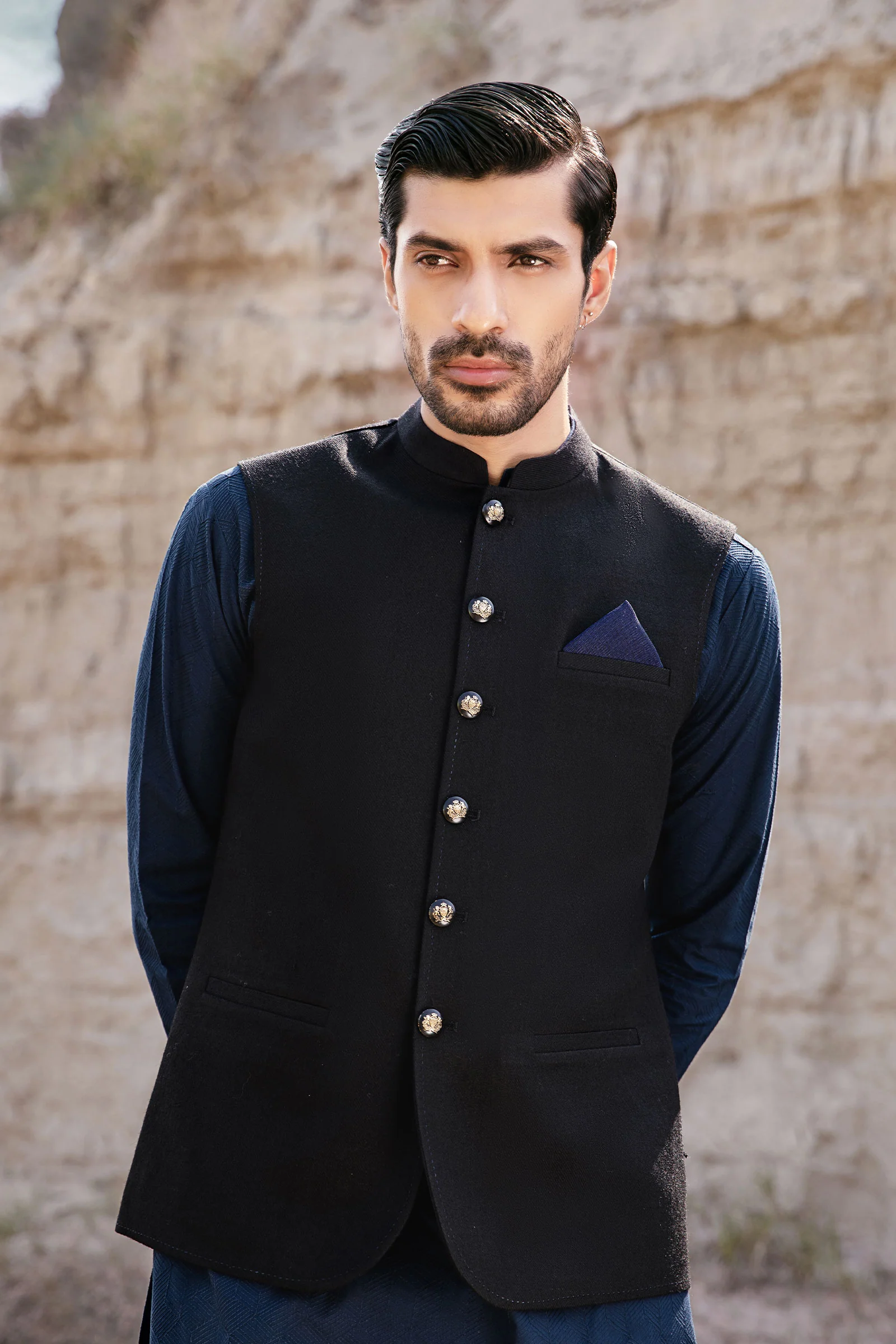 Waistcoat Black GTS-W23-13 - Image 4