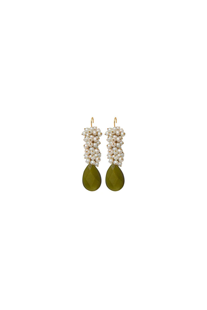 JER-050-Green Peridot with Pearl - Image 2