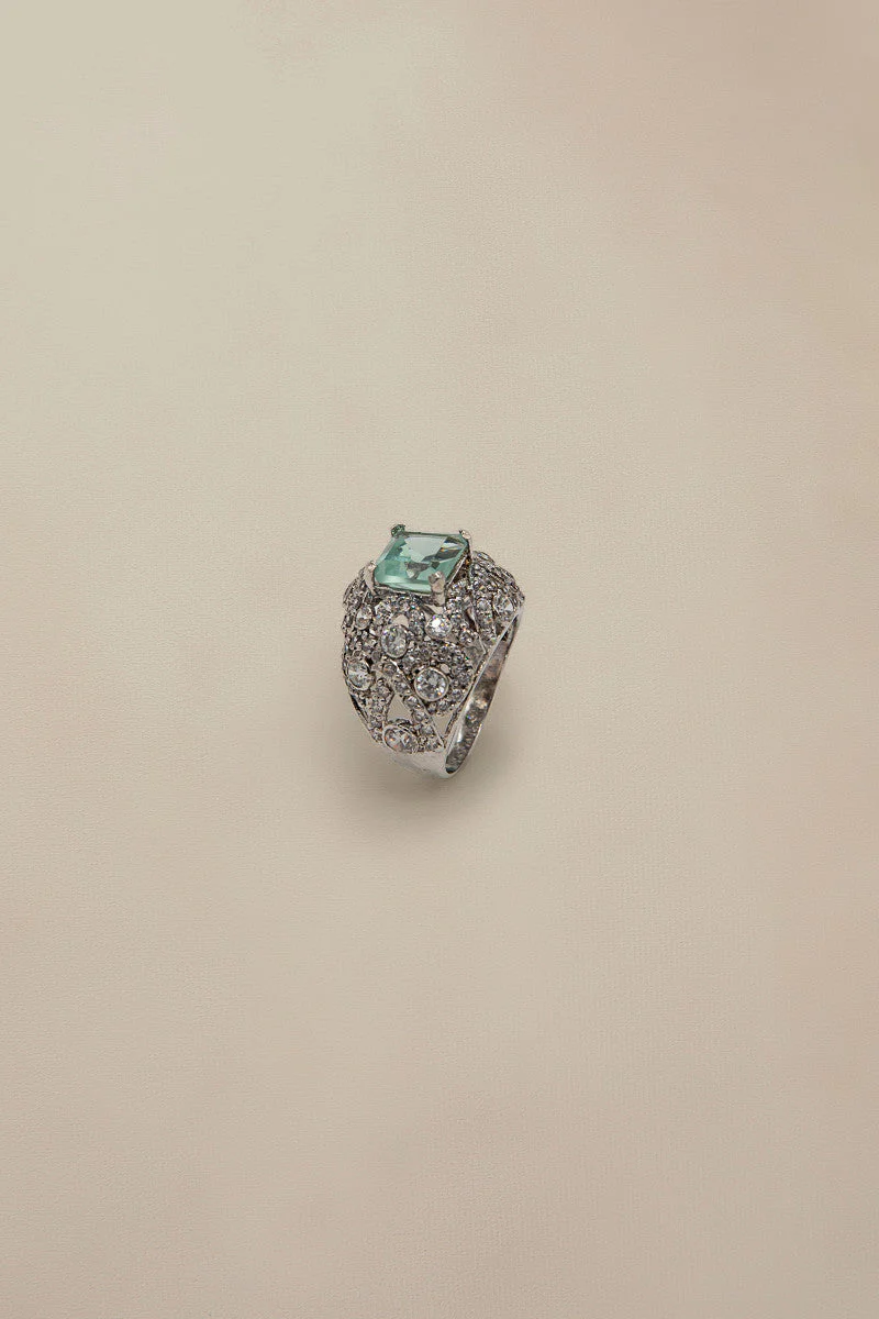 JRG-013 Teal and White Rhodium - Image 2