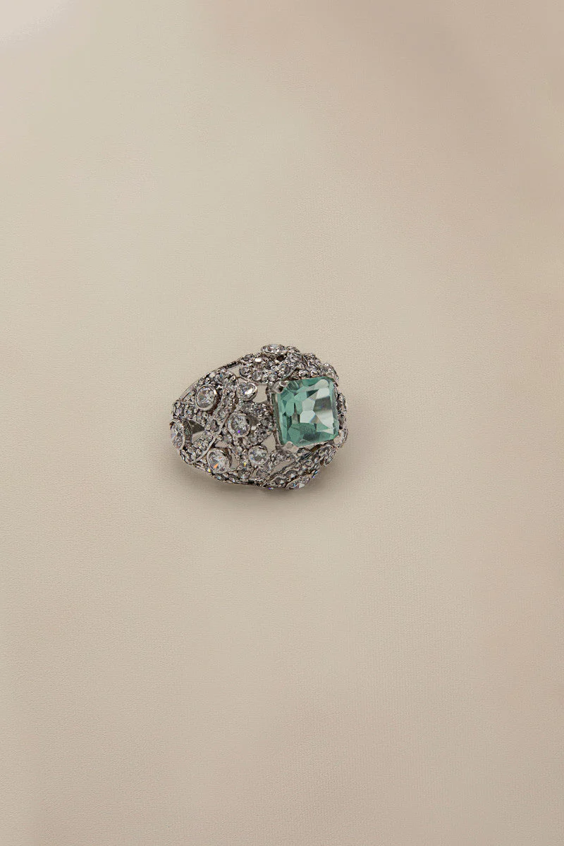 JRG-013 Teal and White Rhodium - Image 3