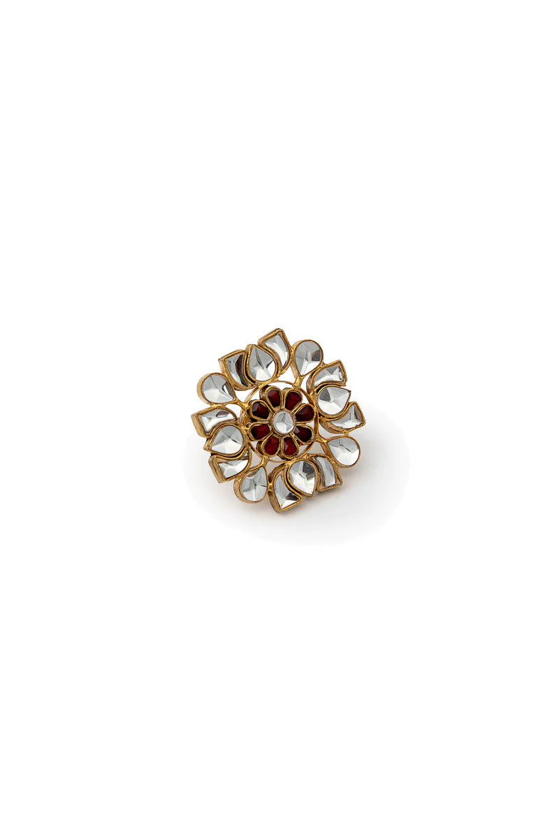 JRG-017 Ruby red with Gold - Image 2