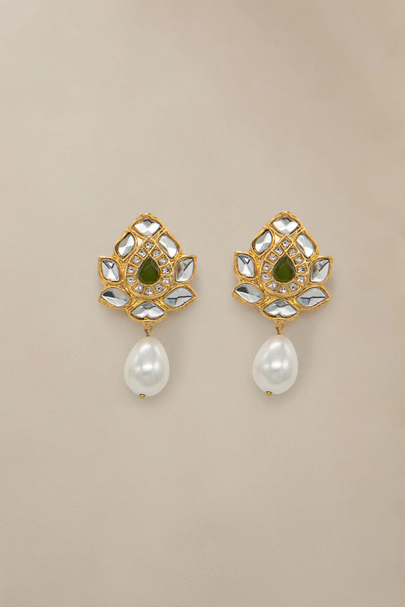 JSD-016-Green Peridot with Pearl - Image 2