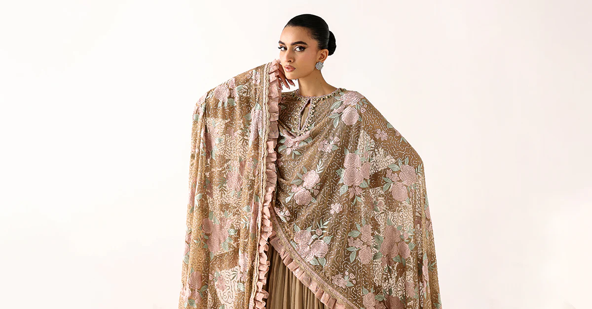 Embroidered Net Fabric (2Pcs) - Image 7