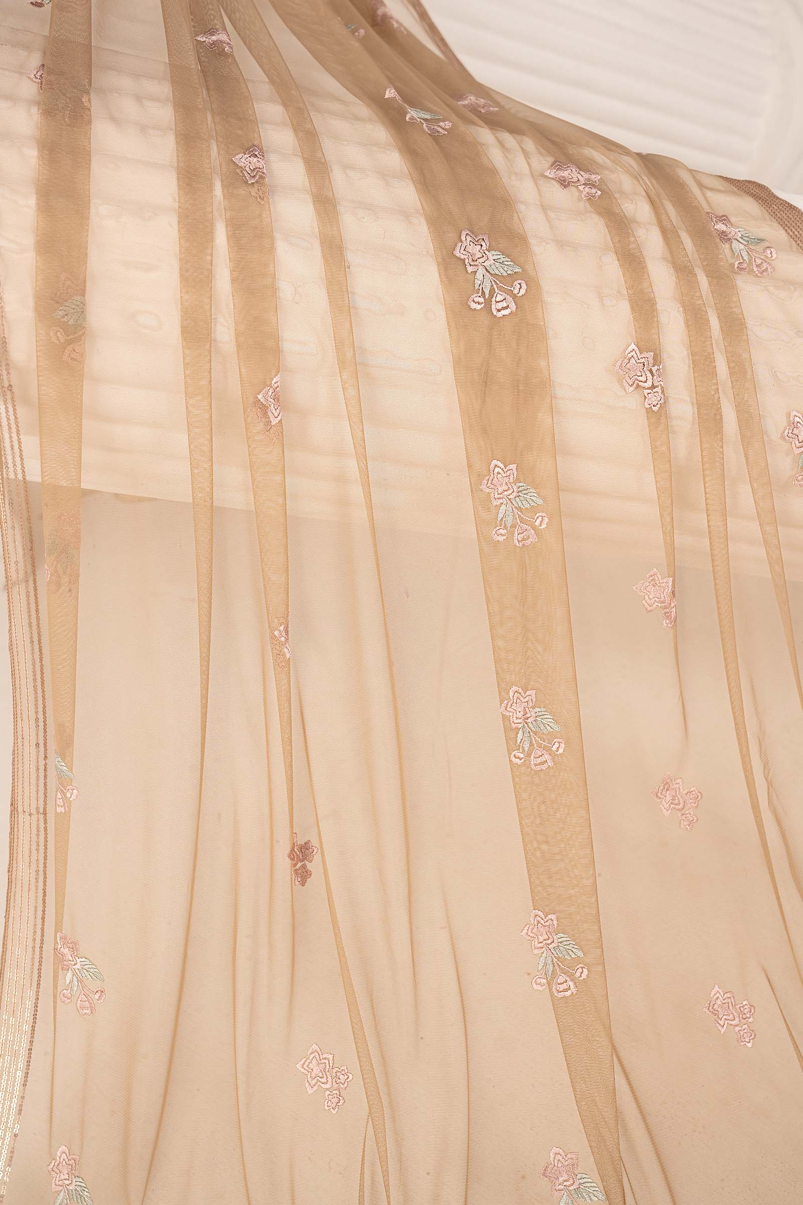 Embroidered Net Fabric (2Pcs) - Image 8