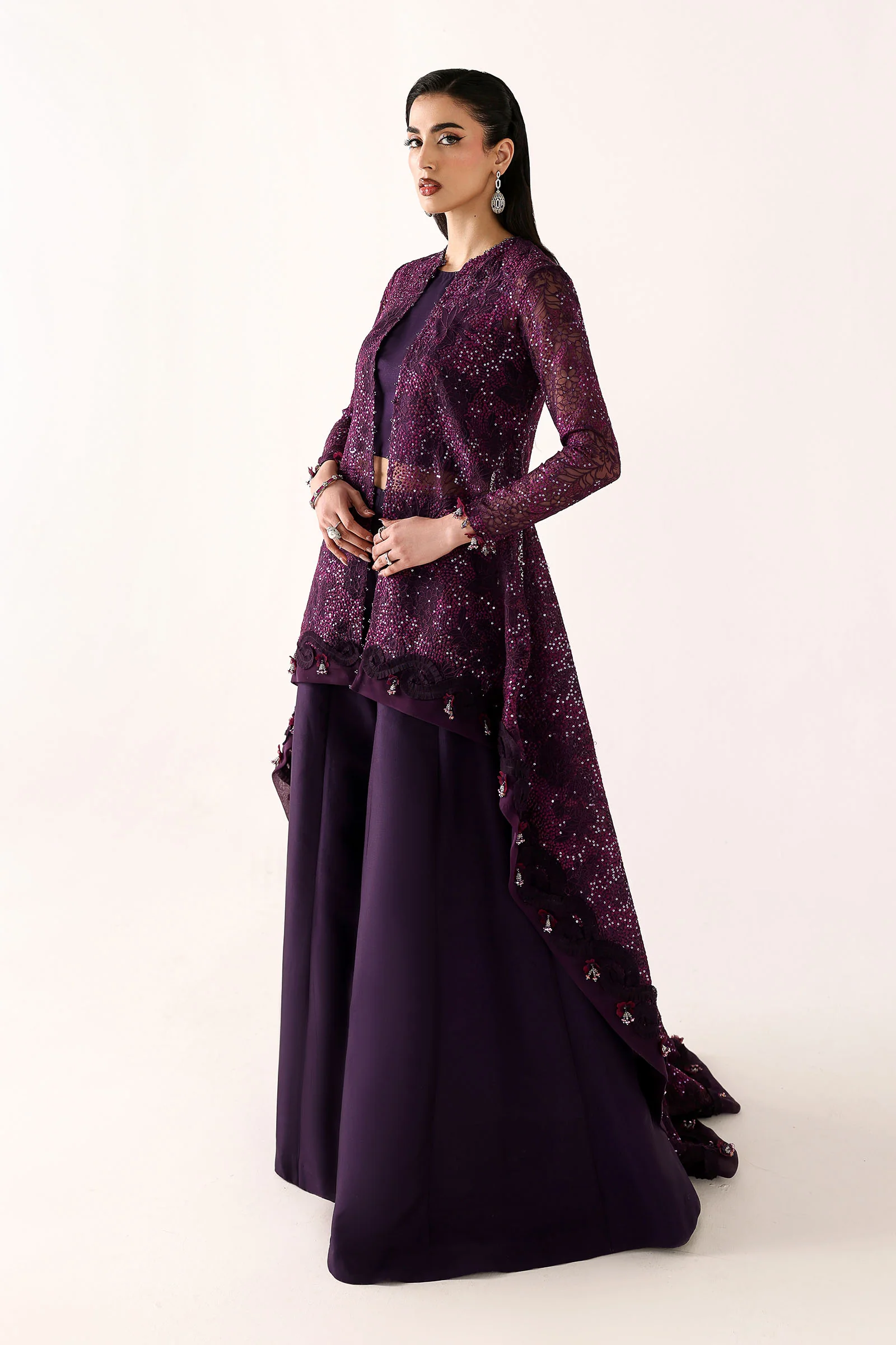Embroidered Organza Fabric (2Pcs) - Image 5
