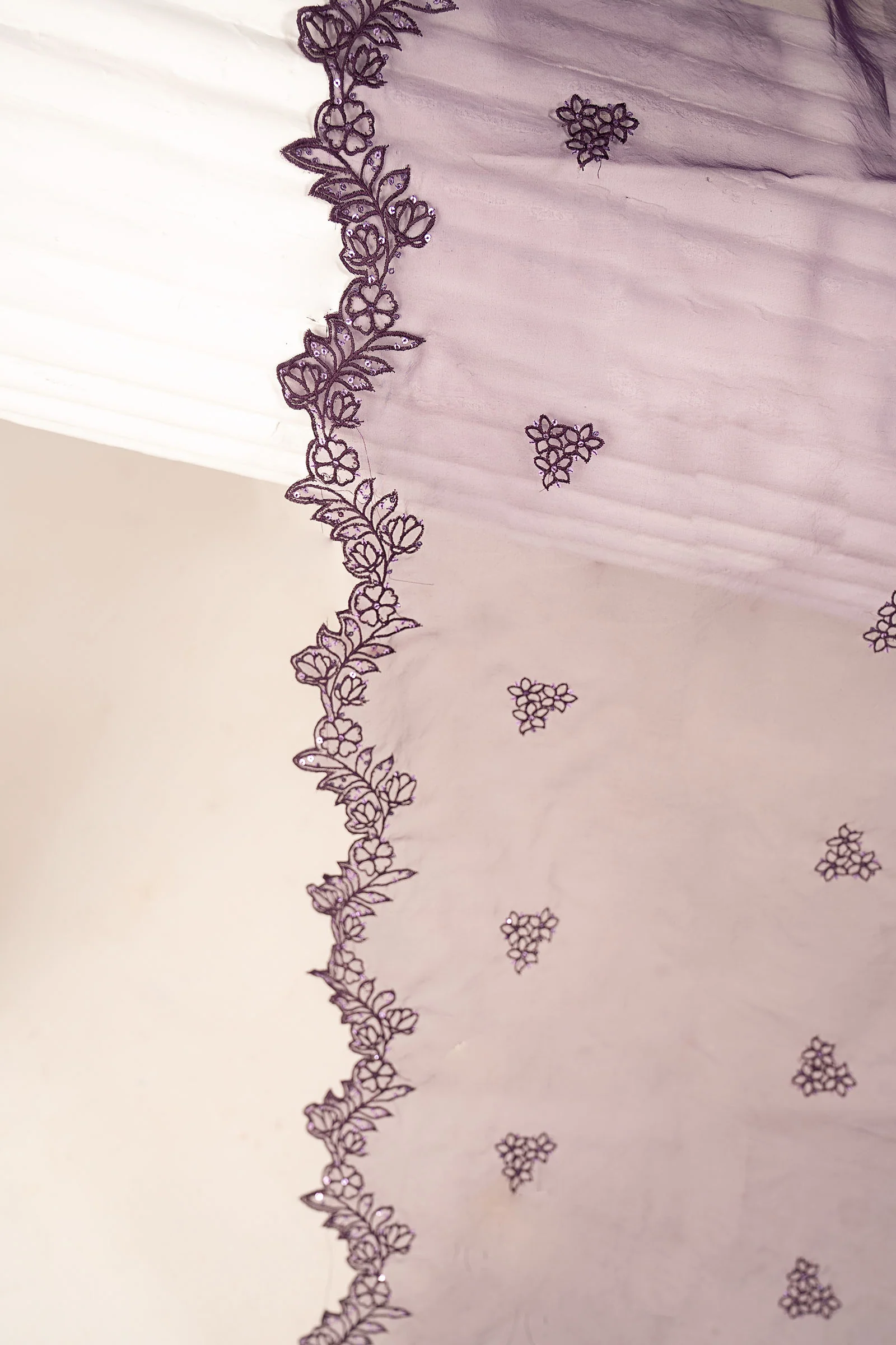 Embroidered Organza Fabric (2Pcs) - Image 8