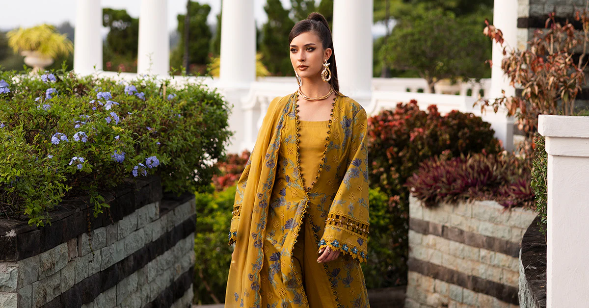 Embroidered Lawn Fabric (2Pcs) - Image 7