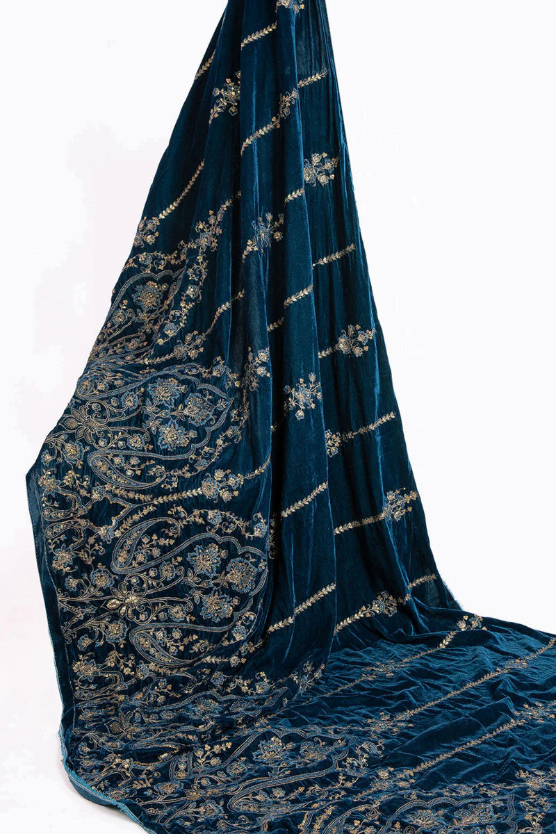 M.Luxe Fabrics LF-328-Teal - Image 4