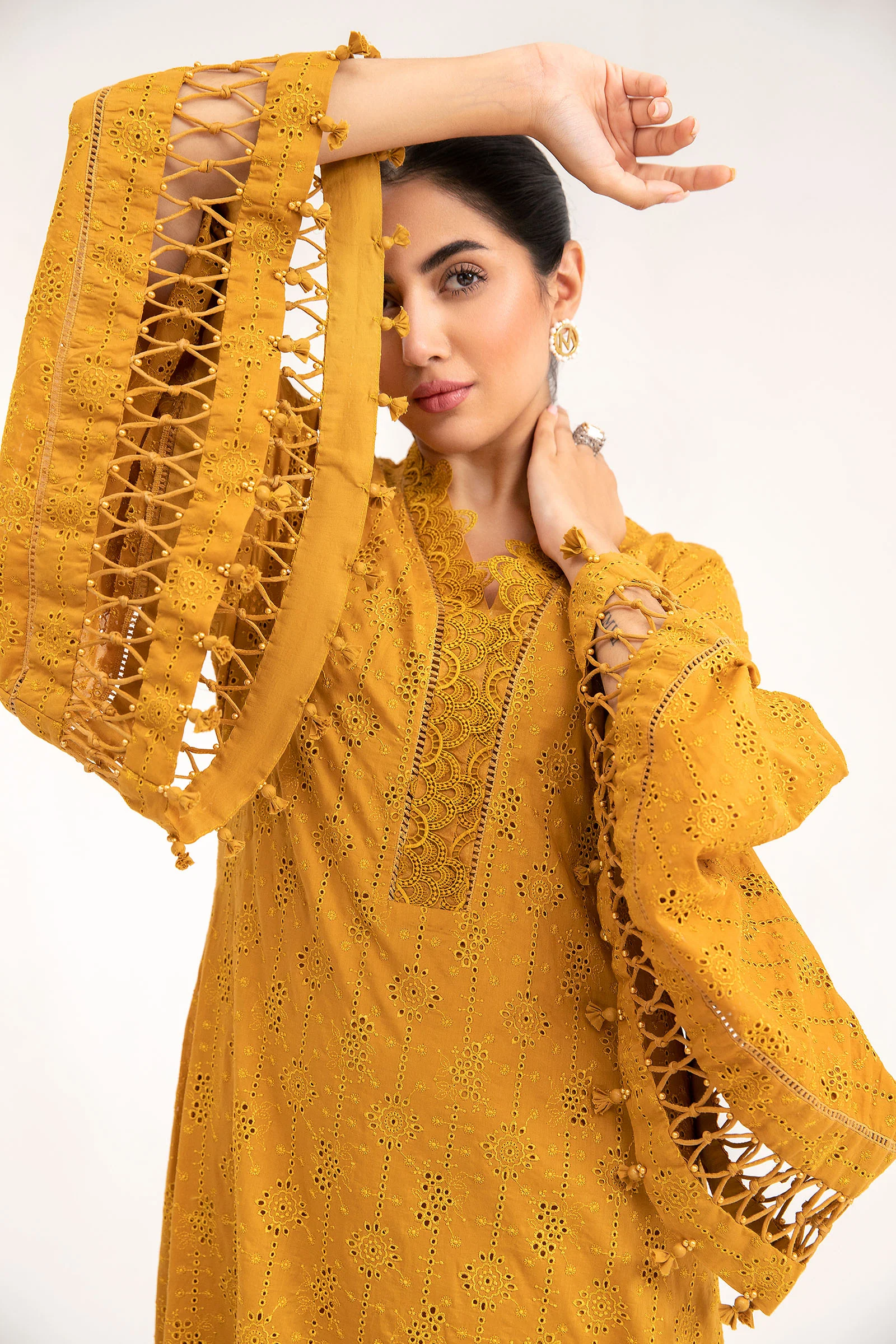 M.Luxe Fabrics Mustard LF-404 - Image 2