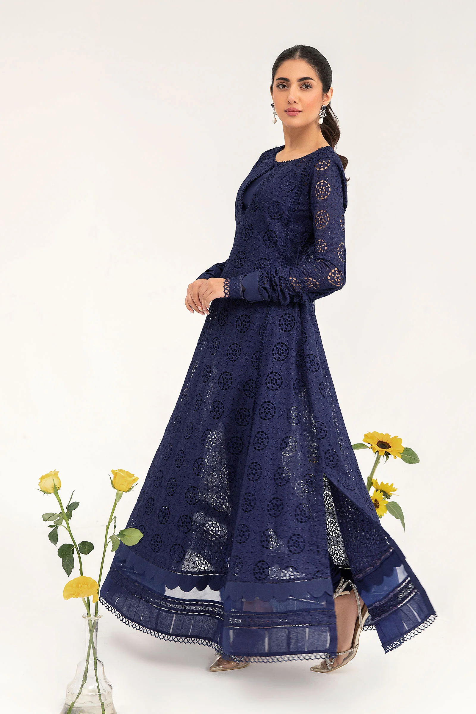 M.Luxe Fabrics Navy Blue LF-409 - Image 3