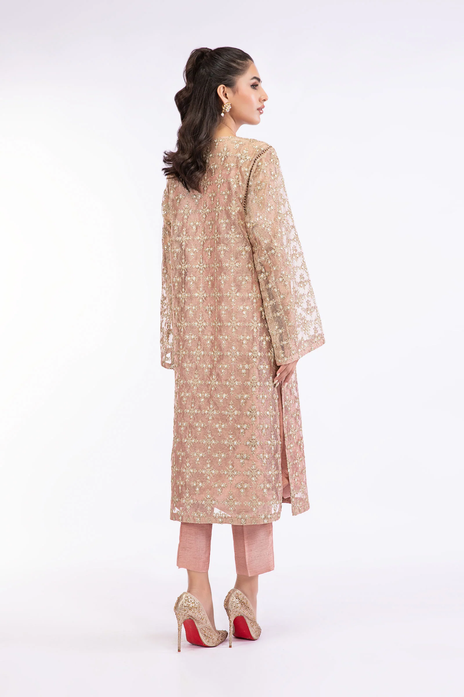 M.Luxe Fabrics Peach LF-503 - Image 4