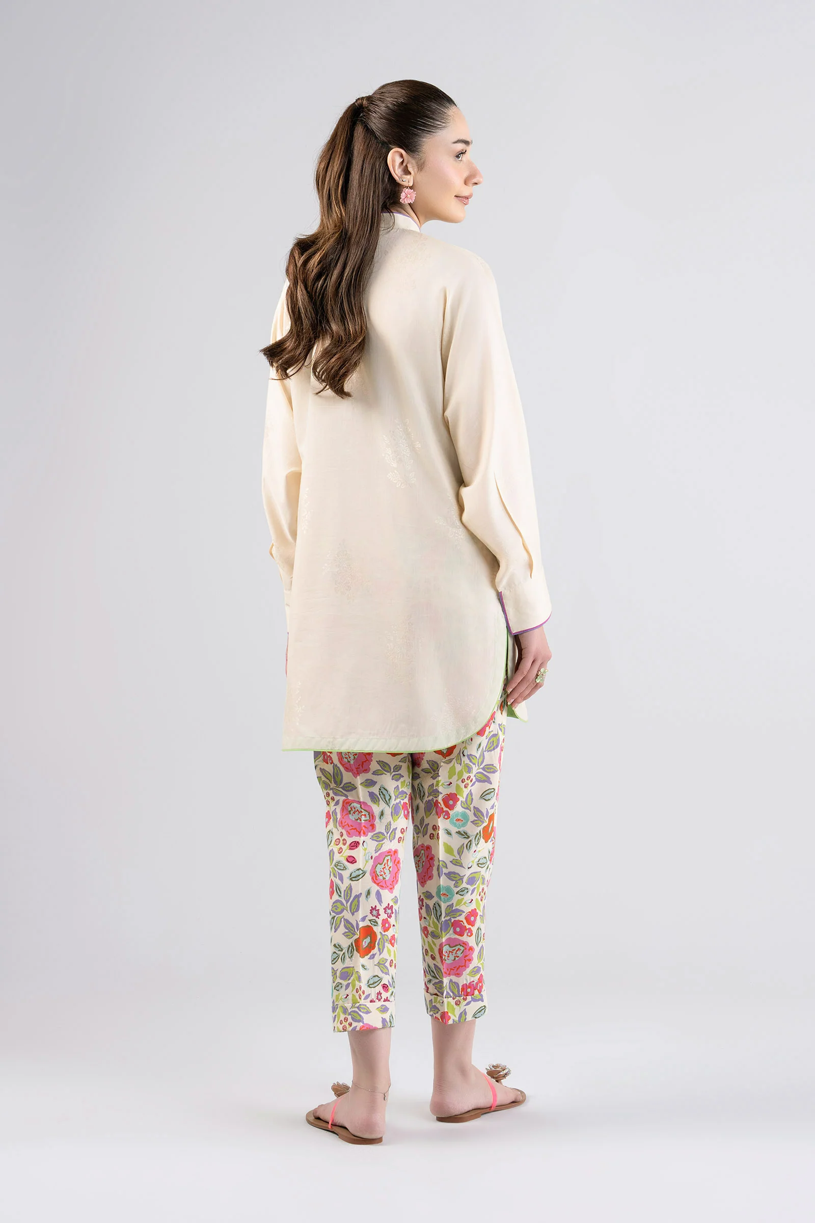 2 Pc Printed Jacquard Viscose Suit - Image 5