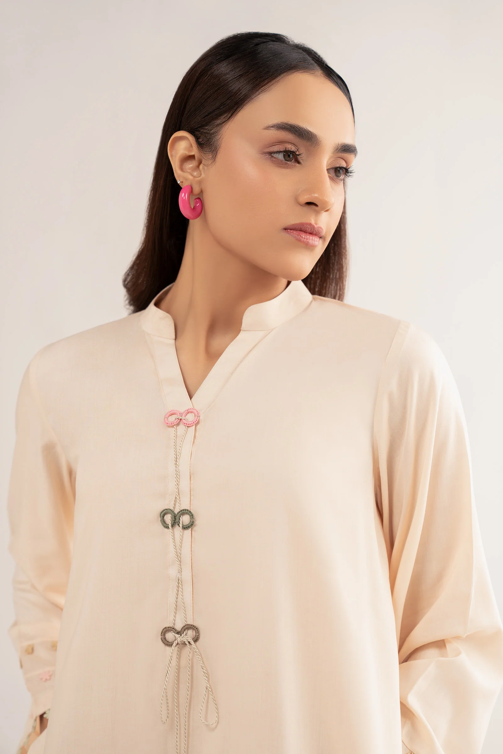 2 Pc Dyed Arabic Lawn Suit - Image 2