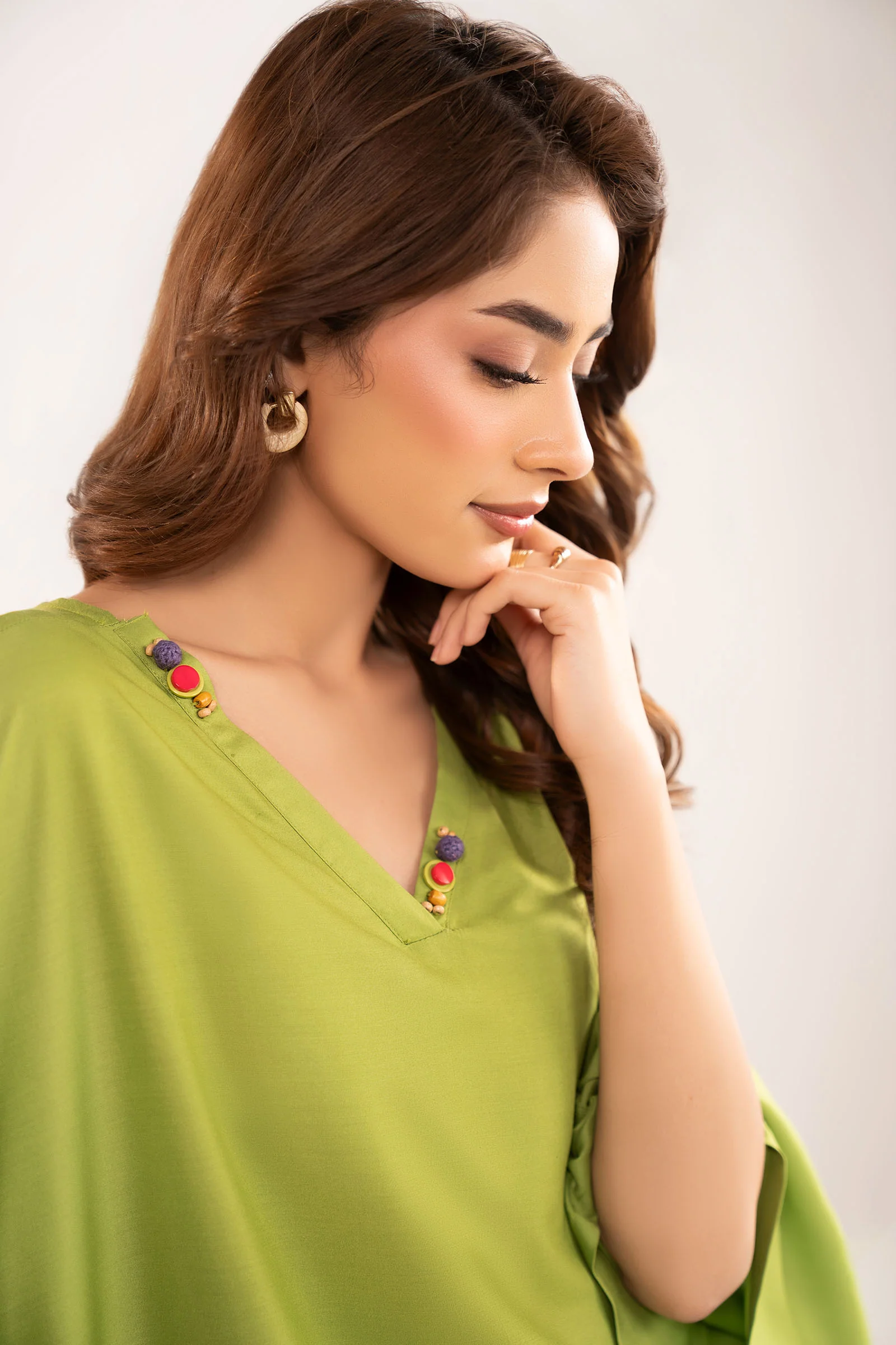 2 Pc Dyed Arabic Lawn Suit - Image 5