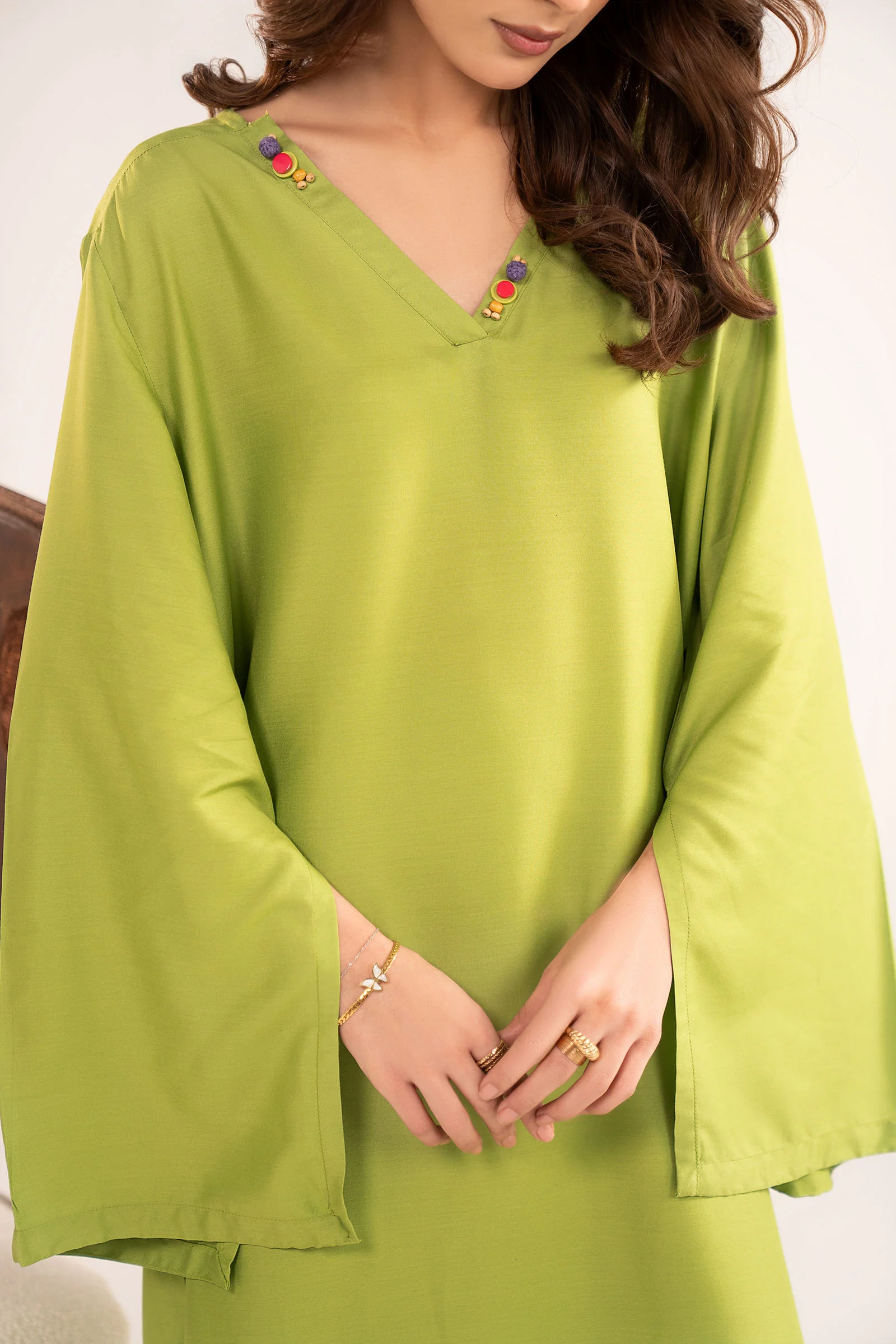 2 Pc Dyed Arabic Lawn Suit - Image 6