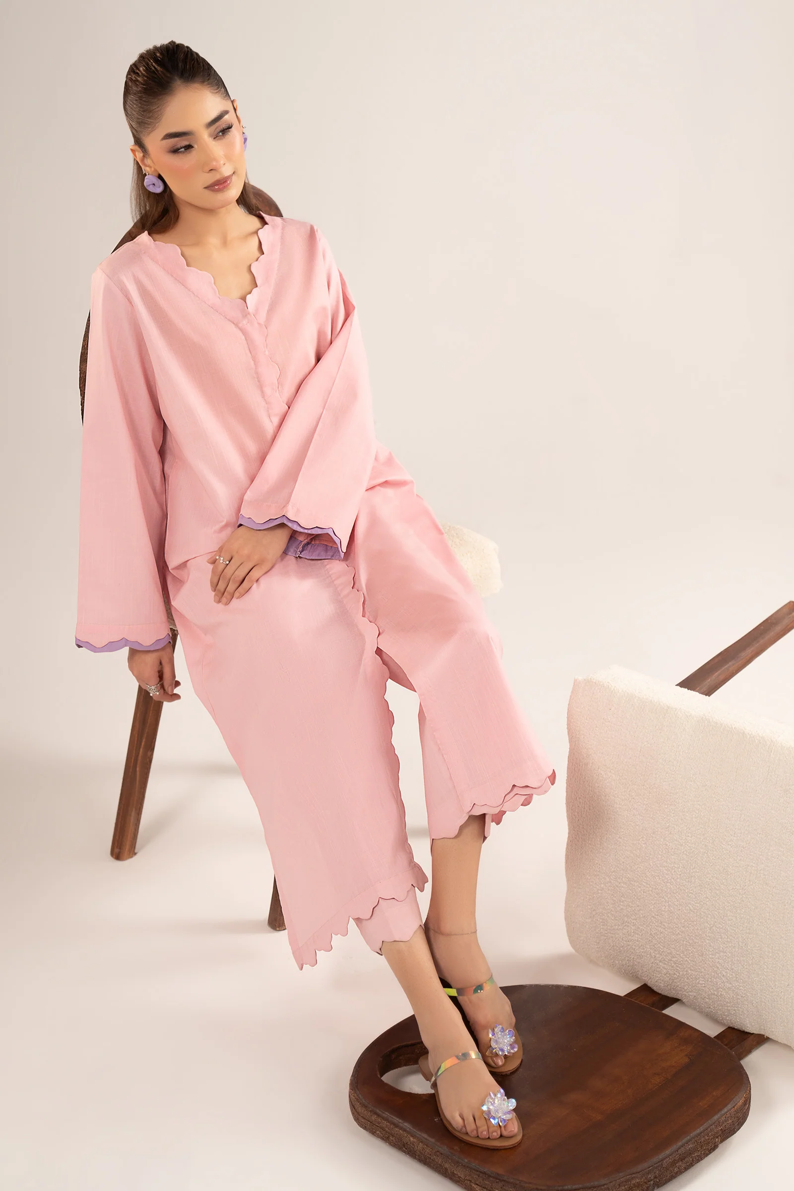 2 Pc Dyed Crosshatch Suit - Image 3